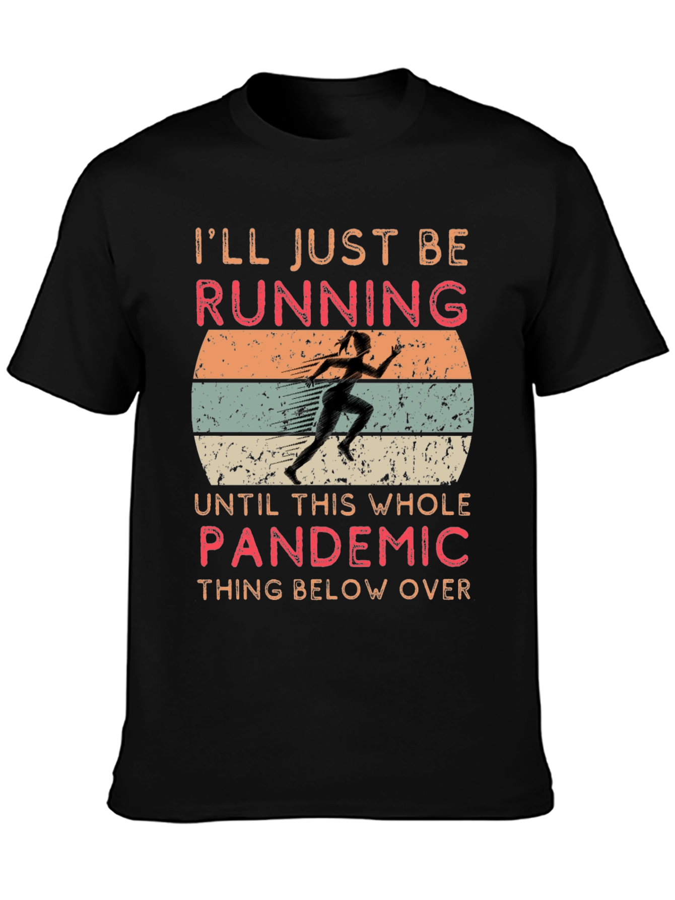 Funny Pandemic Running T-Shirt
