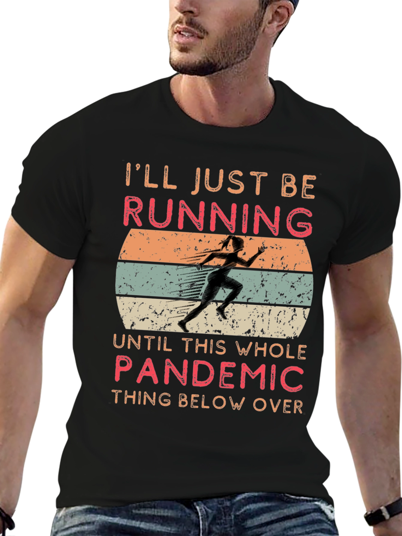 Funny Pandemic Running T-Shirt