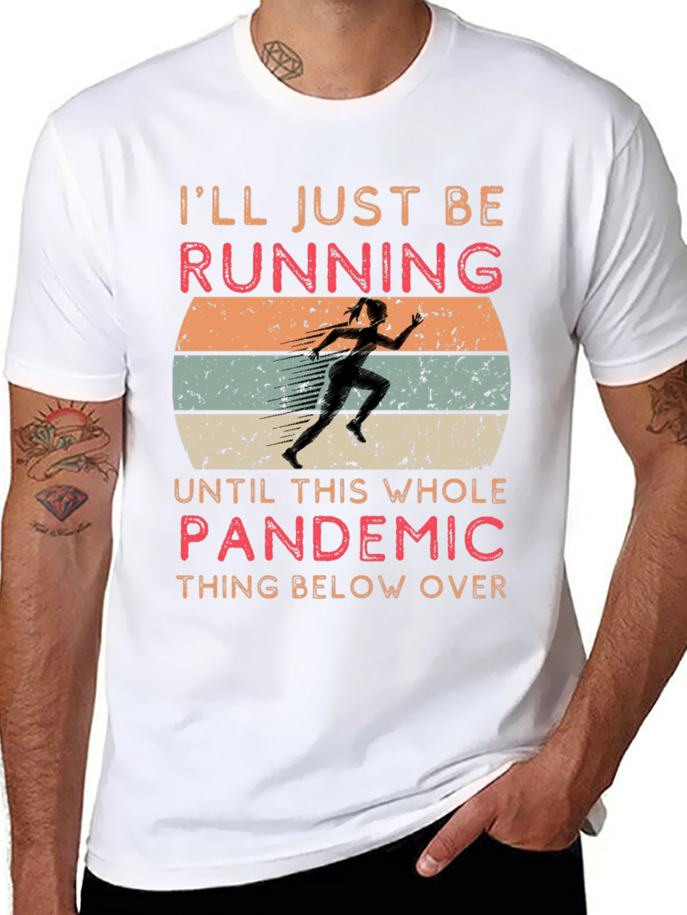 Funny Pandemic Running T-Shirt