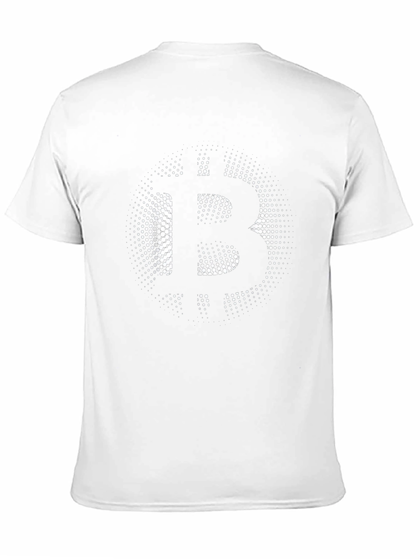 Bitcoin Halftone Black T-Shirt - Crypto Currency Tee