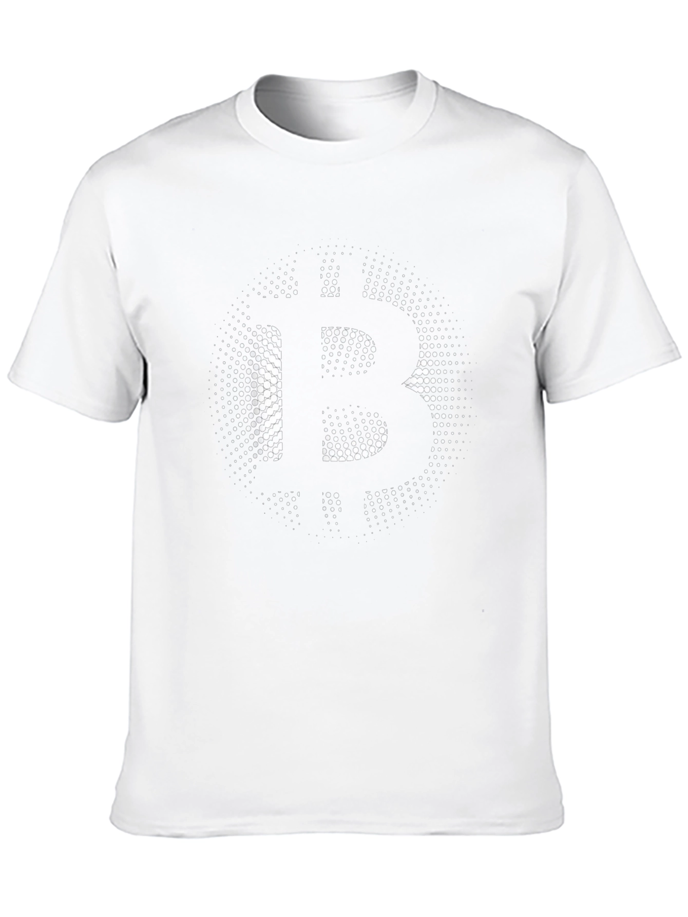 Bitcoin Halftone Black T-Shirt - Crypto Currency Tee