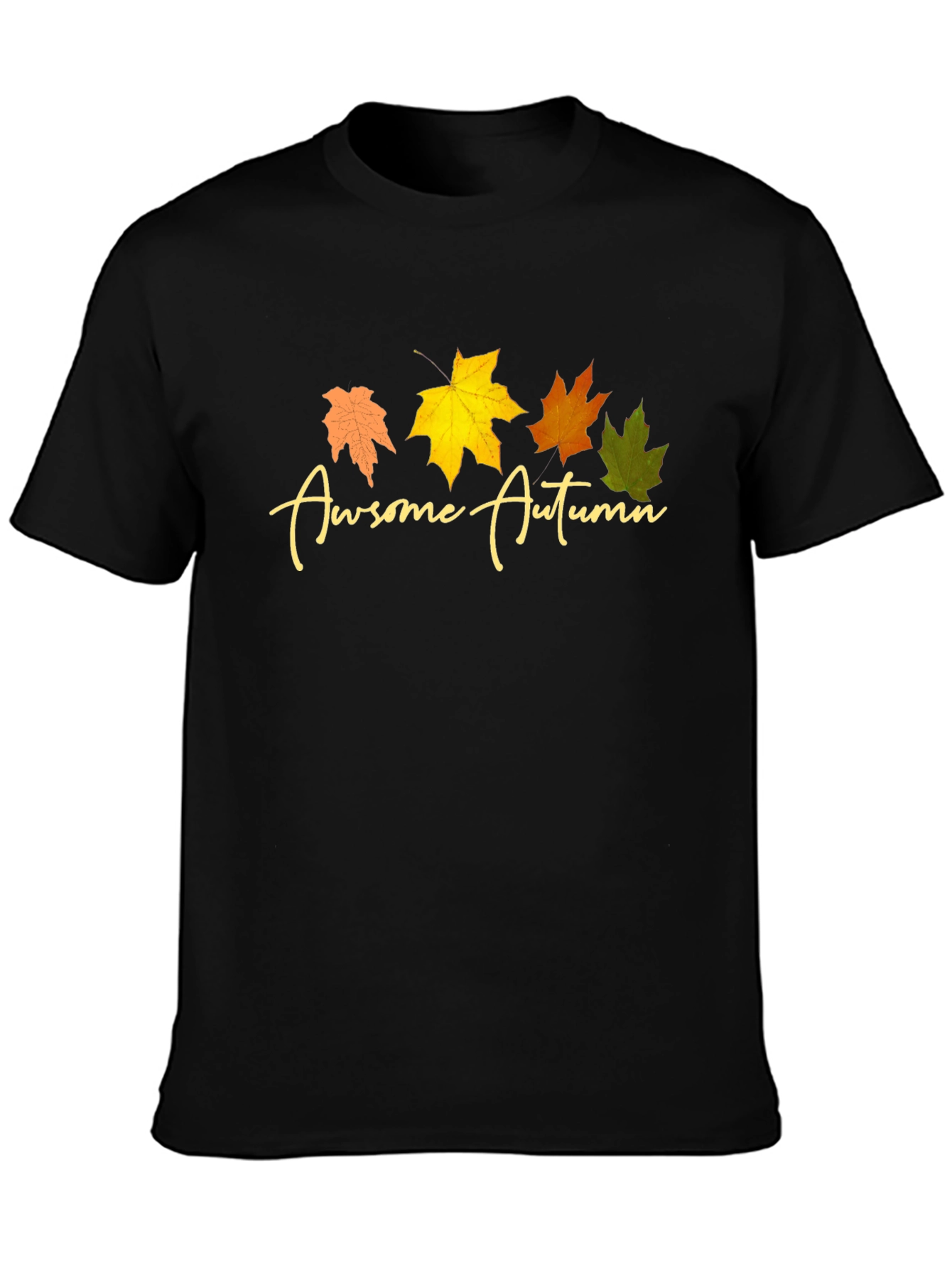 Awesome Autumn Leaves Graphic T-Shirt