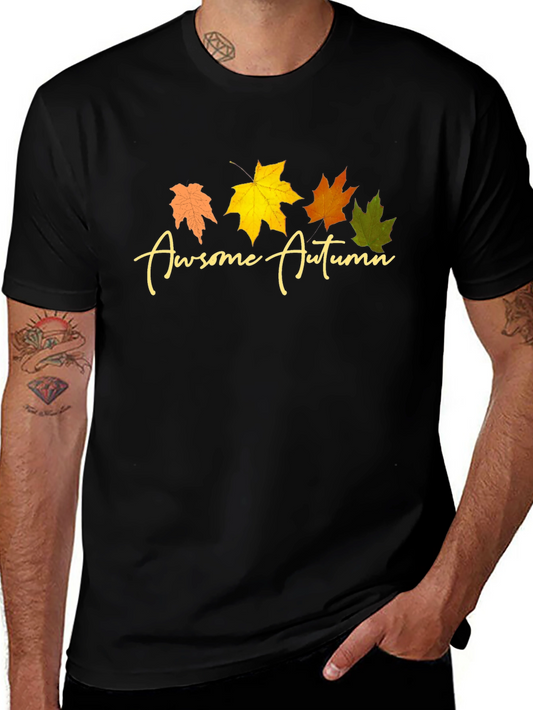 Awesome Autumn Leaves Graphic T-Shirt