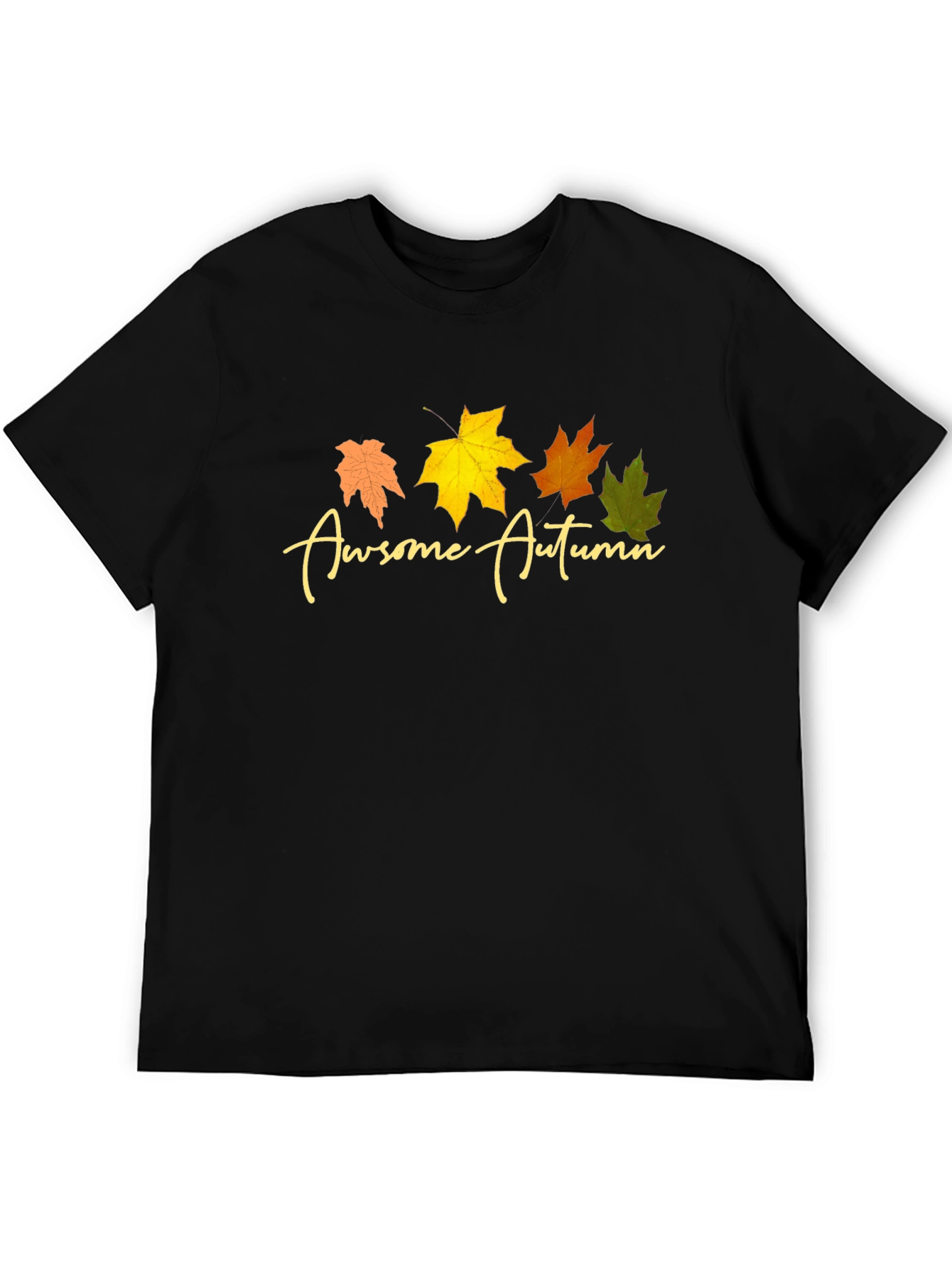 Awesome Autumn Leaves Graphic T-Shirt