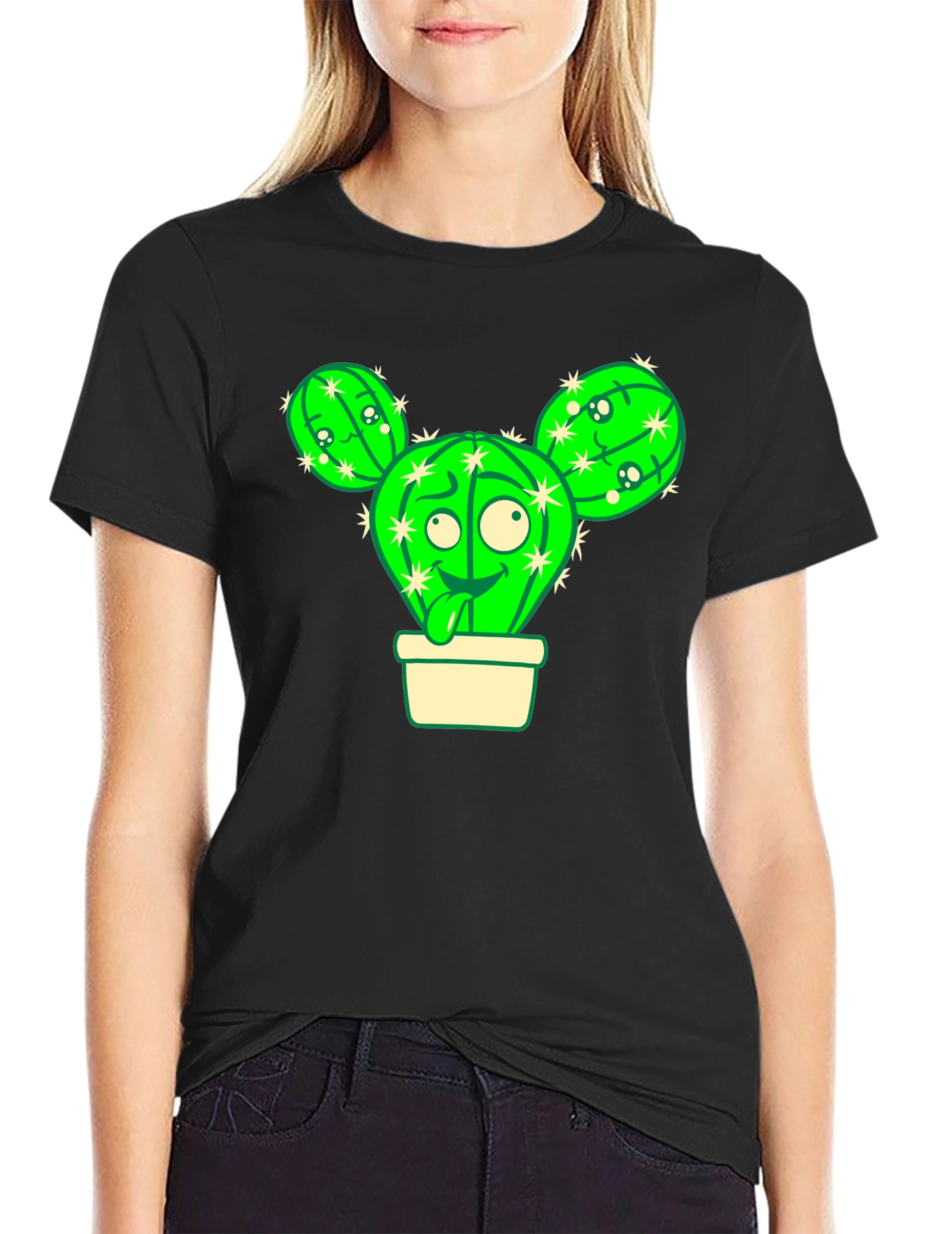 Cartoon Cactus T-Shirt