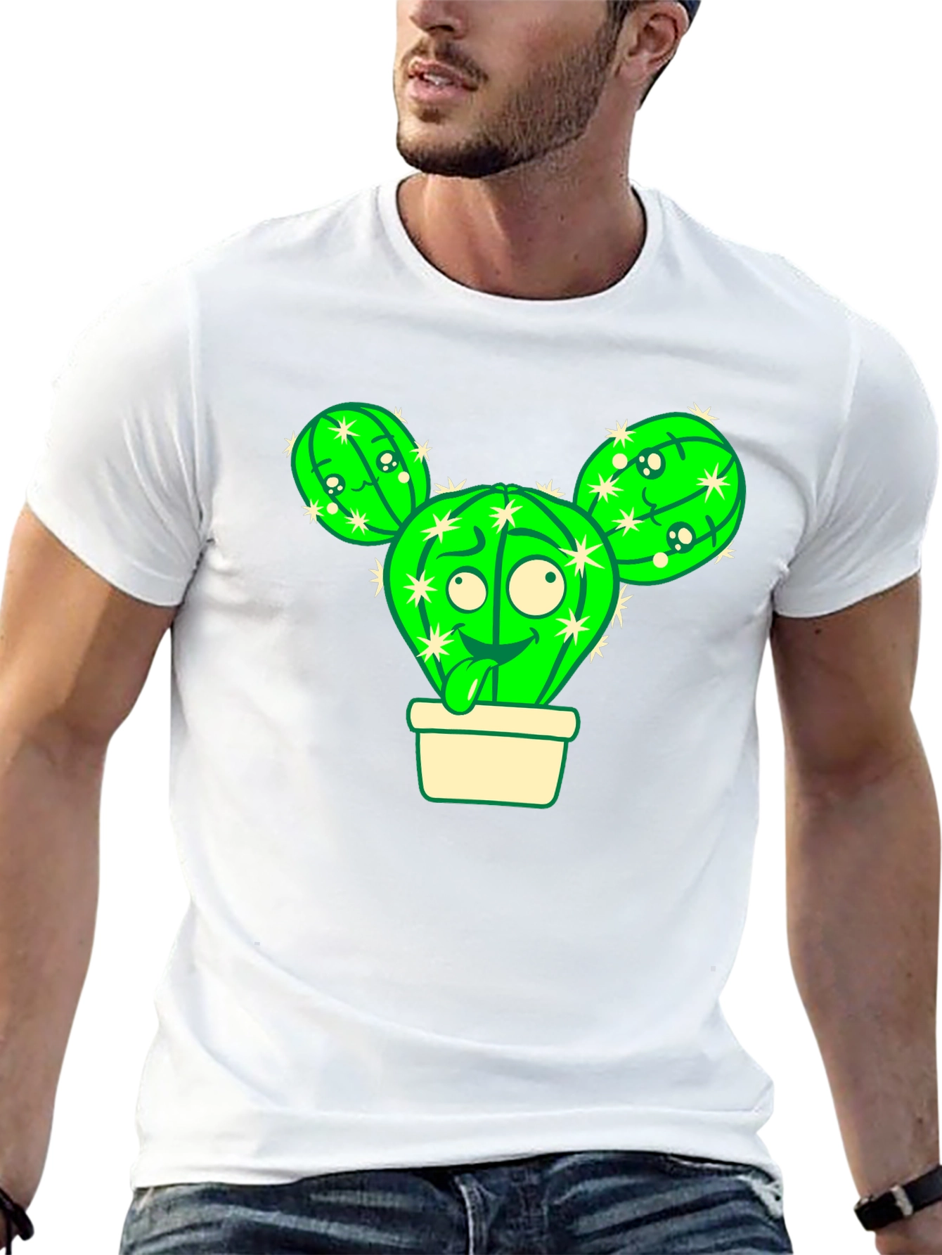 Cartoon Cactus T-Shirt