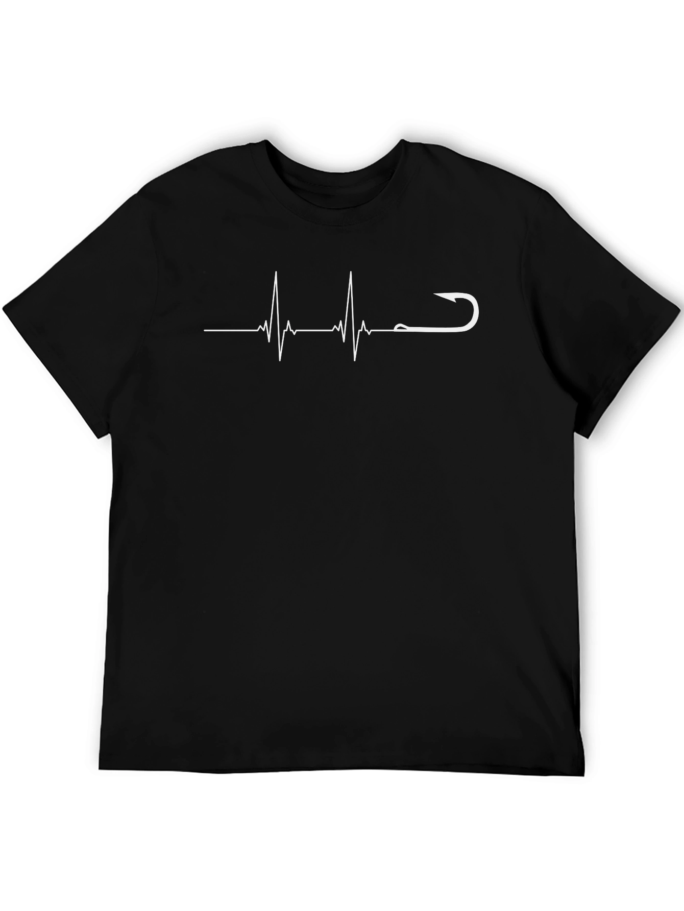 Fishing Heartbeat T-Shirt - Fishermans Pulse Tee