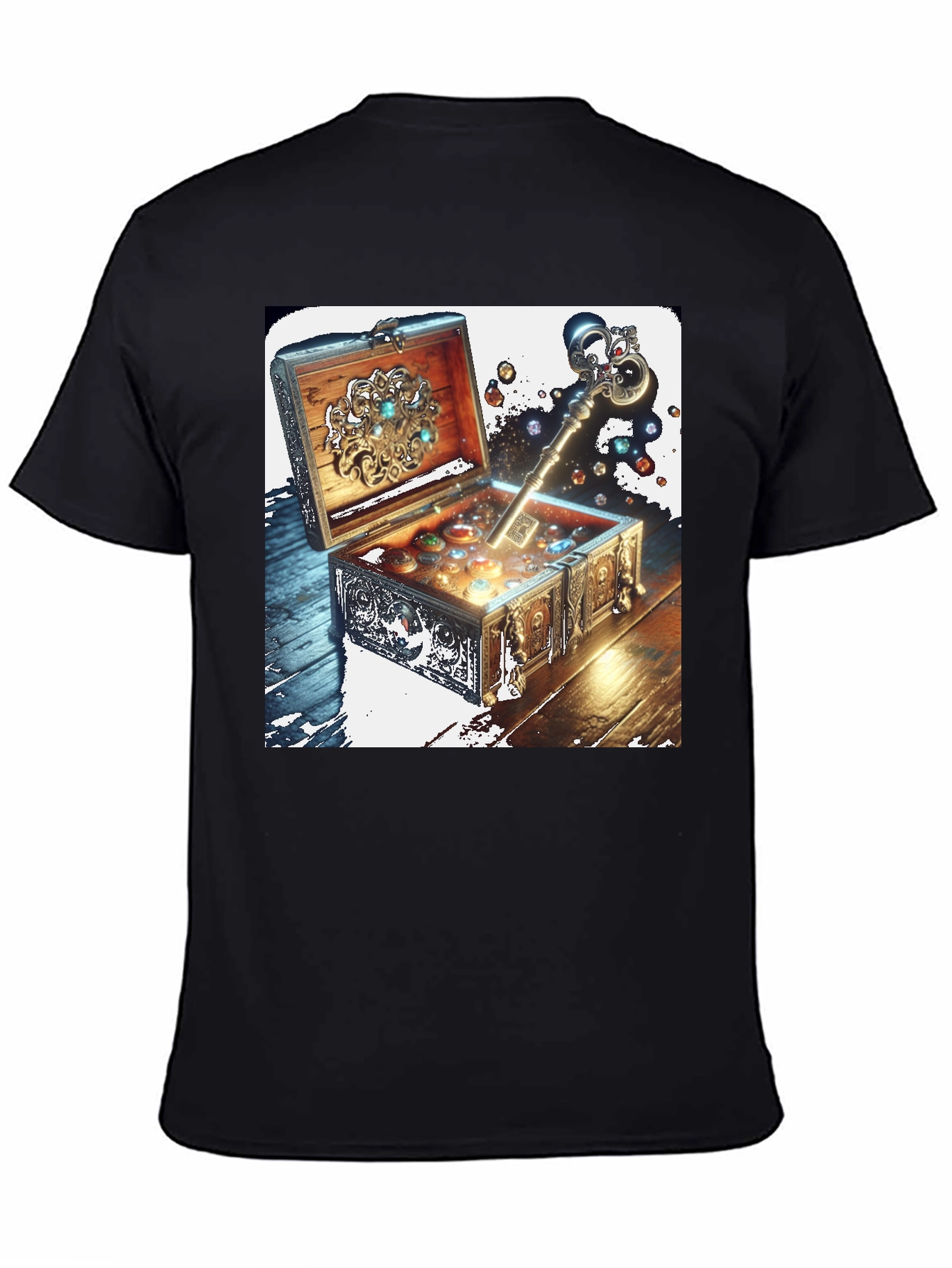 Treasure Key Black Tee