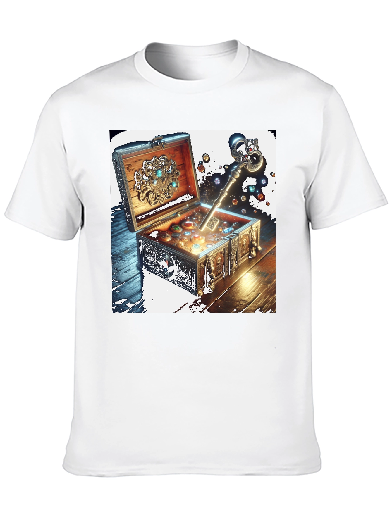 Treasure Key Black Tee