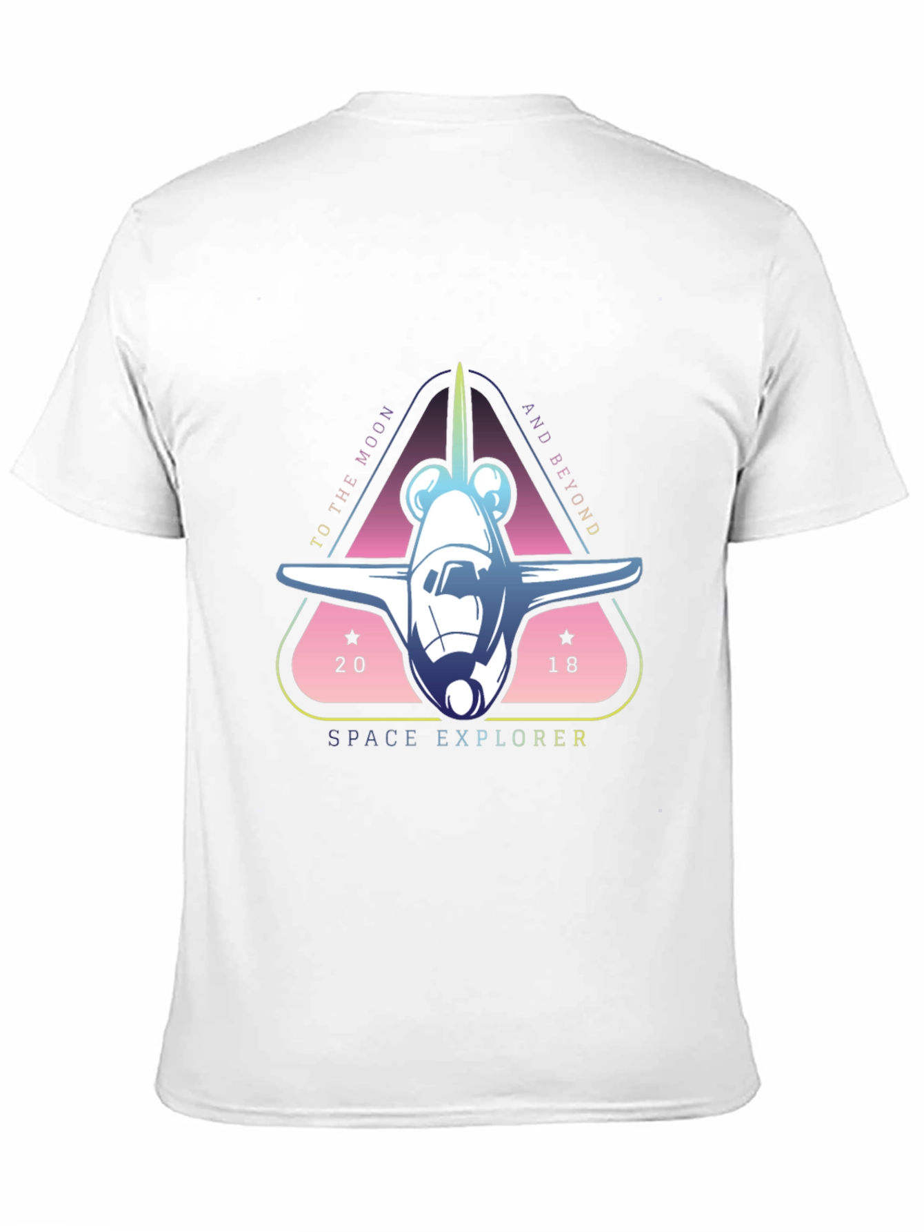 Space Explorer Graphic Tee - Black Cotton T-Shirt