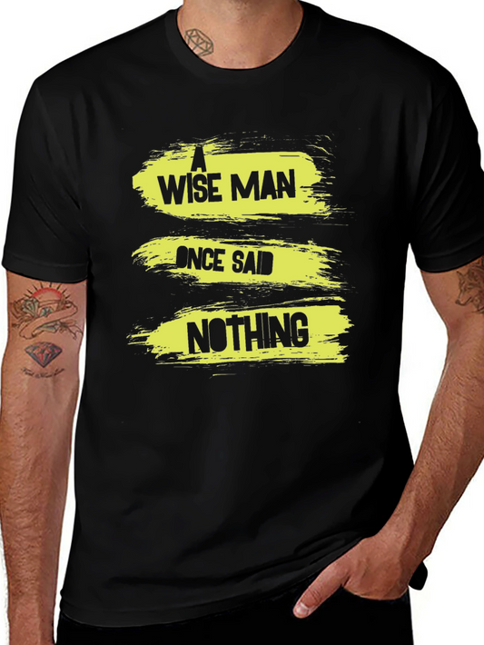 Wise Man Graphic Tee - Black T-Shirt for Men