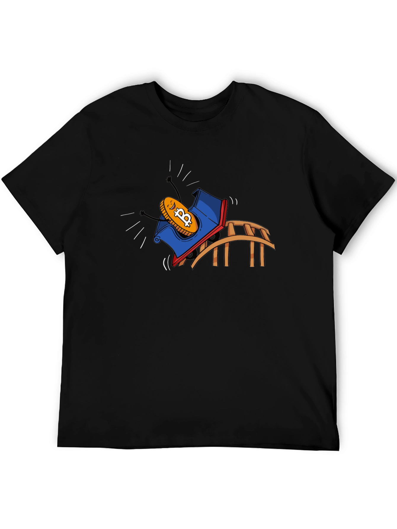 Bitcoin Rollercoaster Ride Graphic Tee