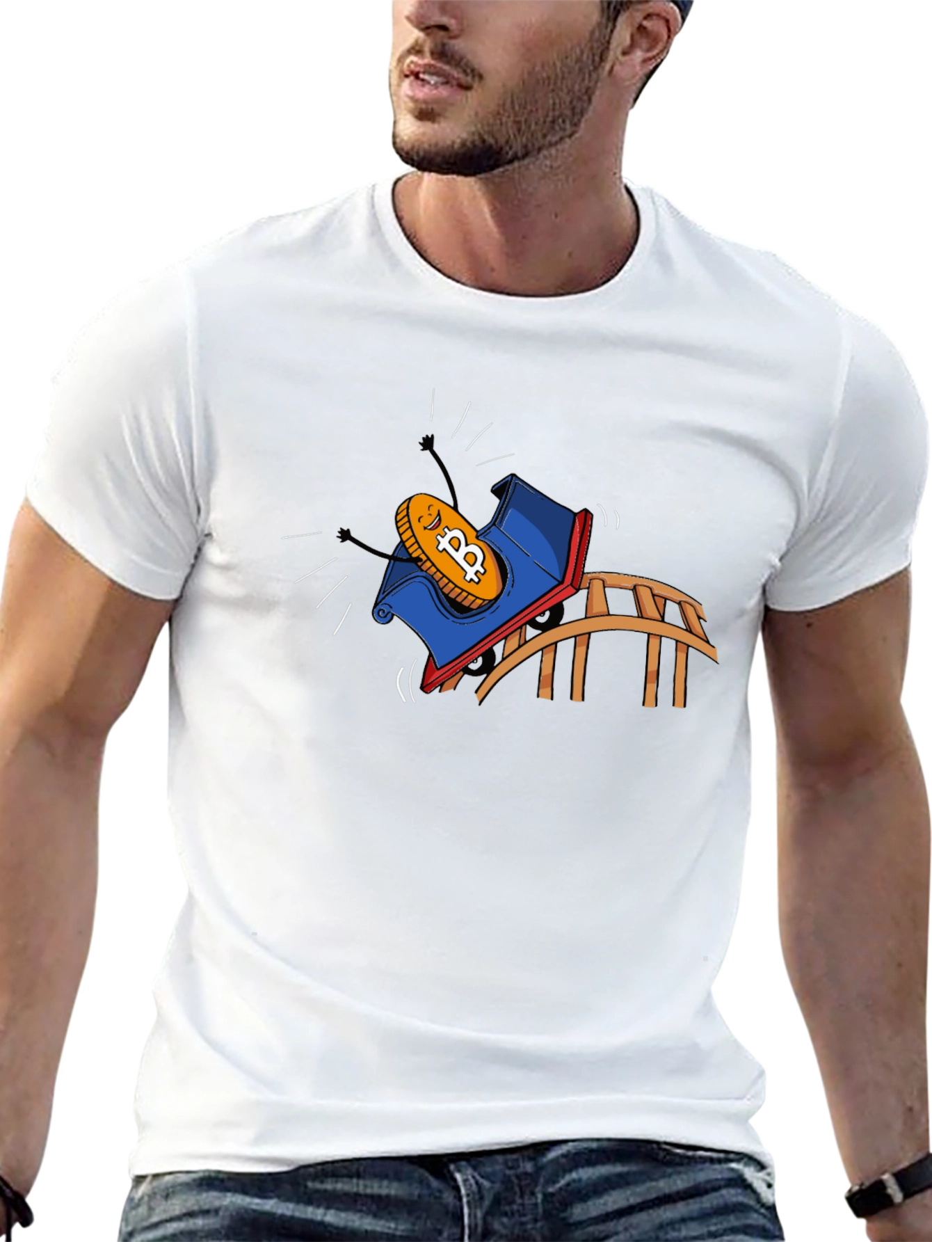 Bitcoin Rollercoaster Ride Graphic Tee