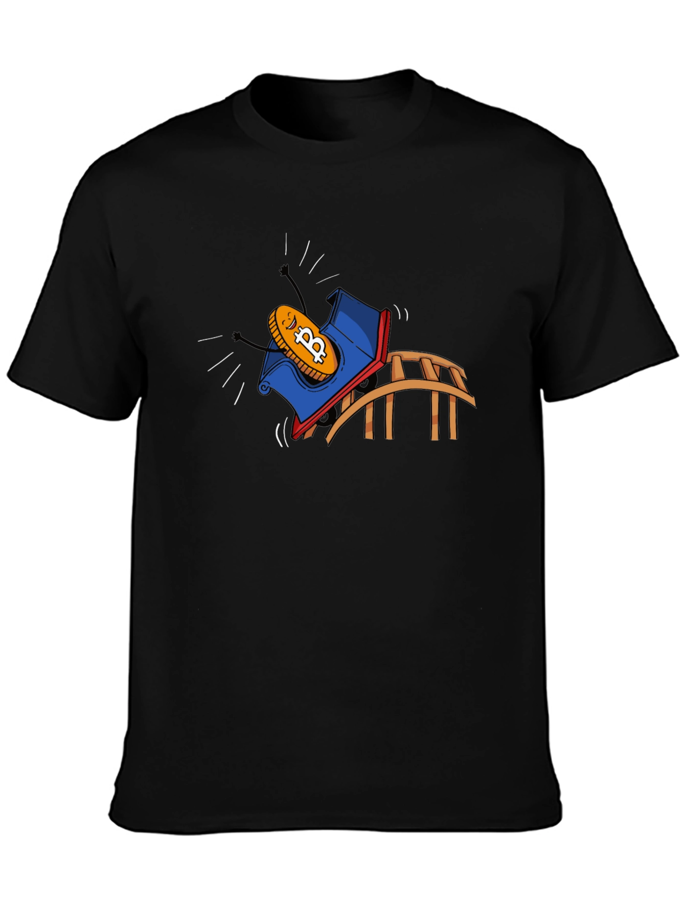 Bitcoin Rollercoaster Ride Graphic Tee