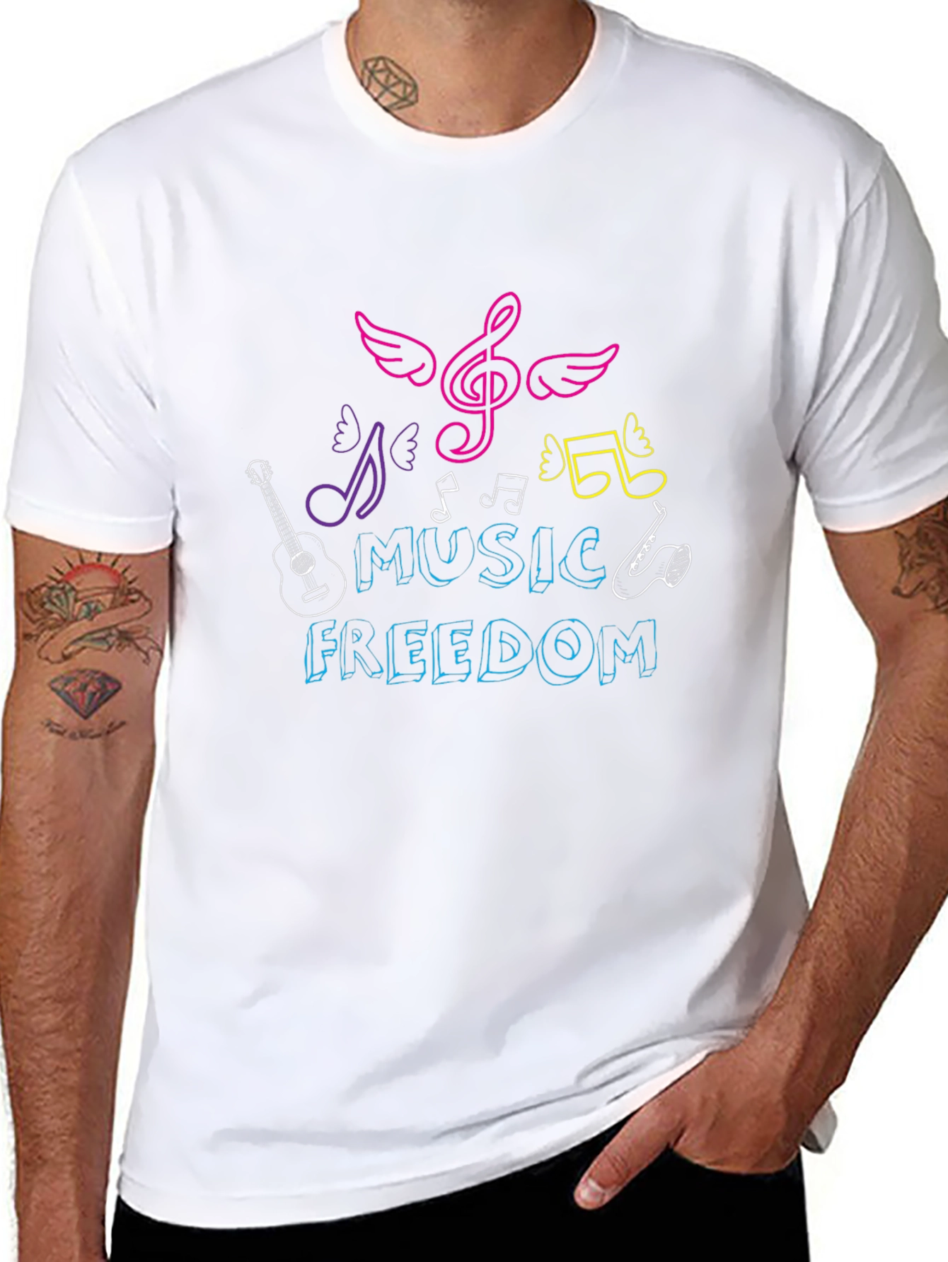 Music Freedom Graphic T-Shirt