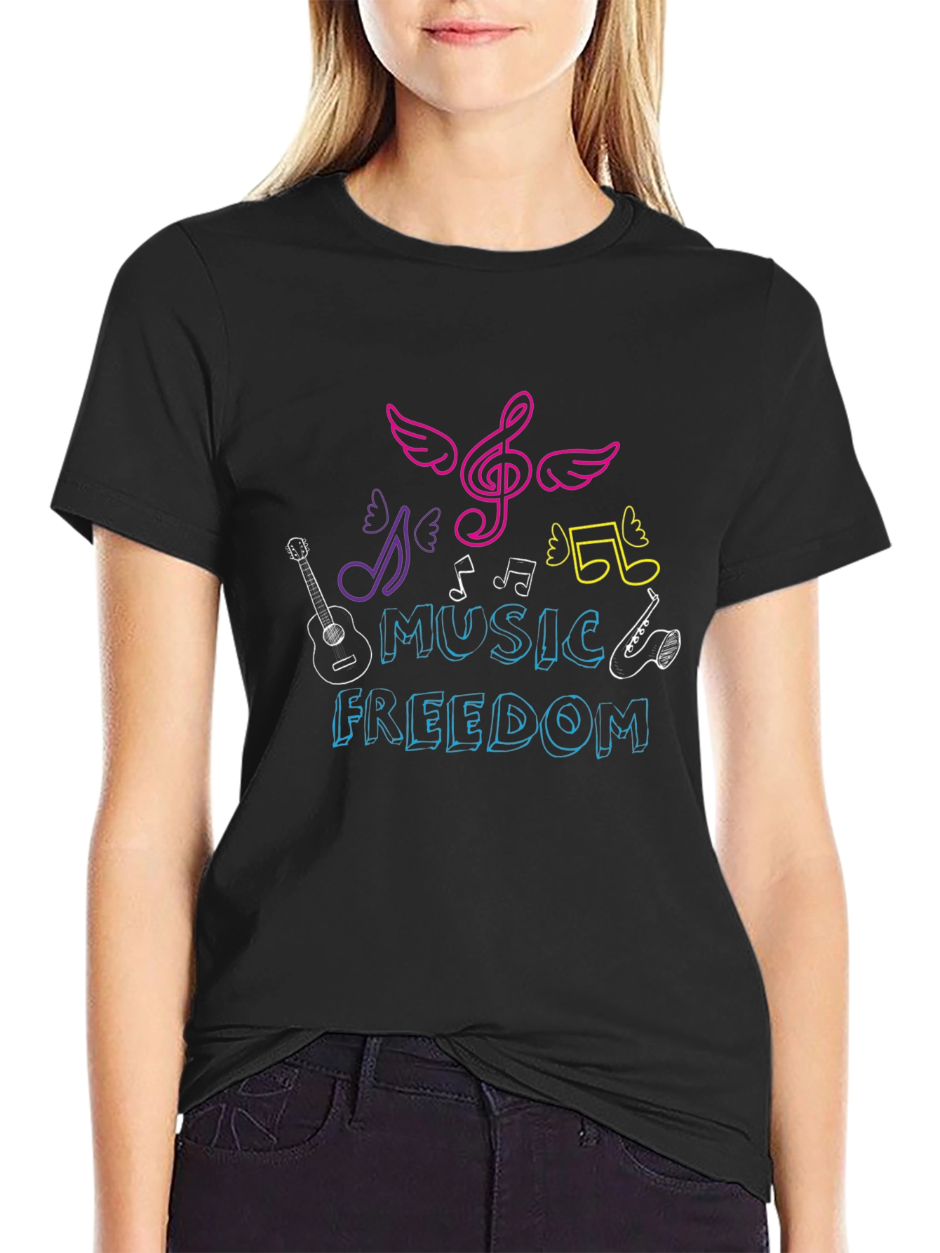Music Freedom Graphic T-Shirt