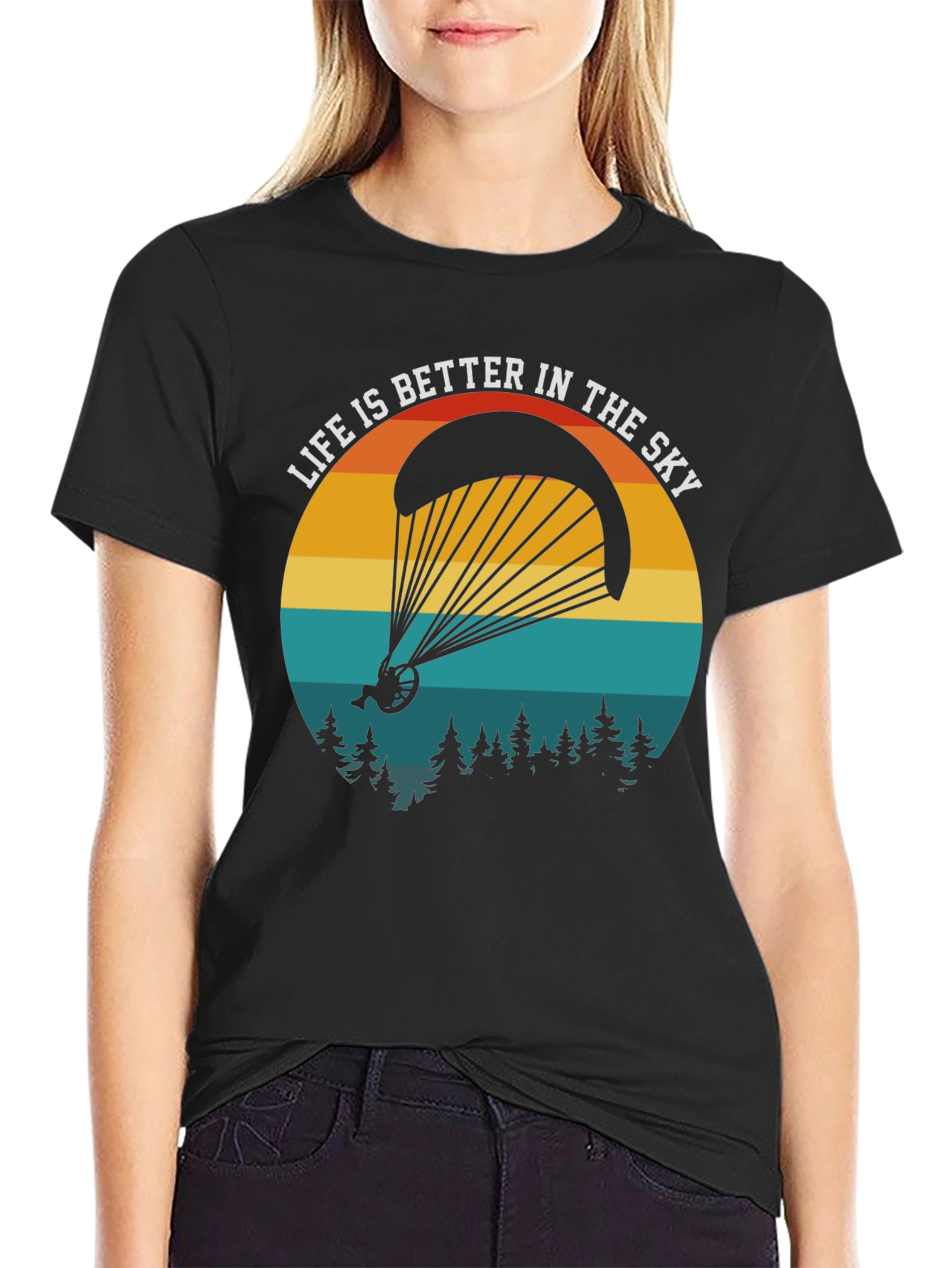 Sky High T-Shirt: Paragliding Adventure Tee