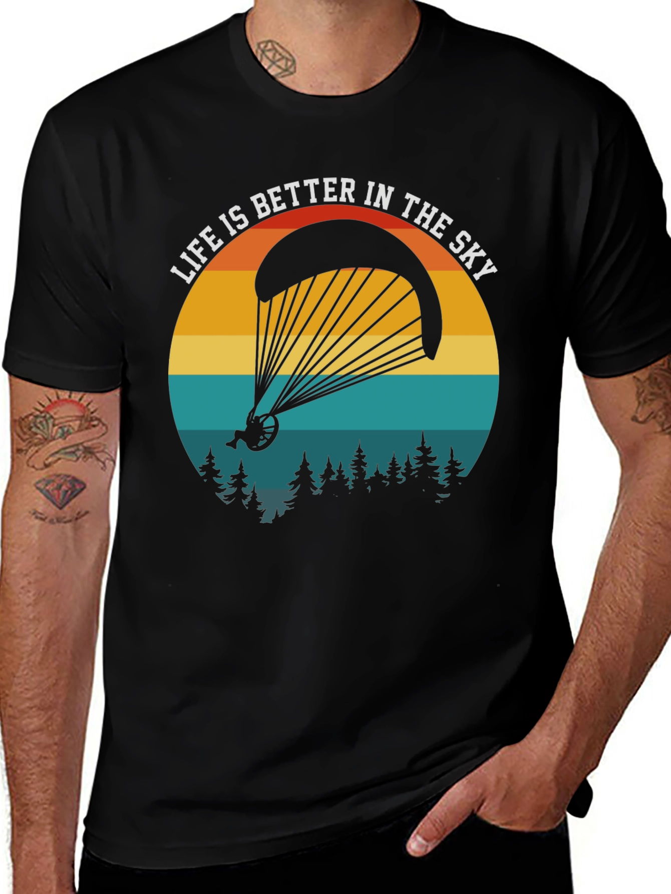 Sky High T-Shirt: Paragliding Adventure Tee