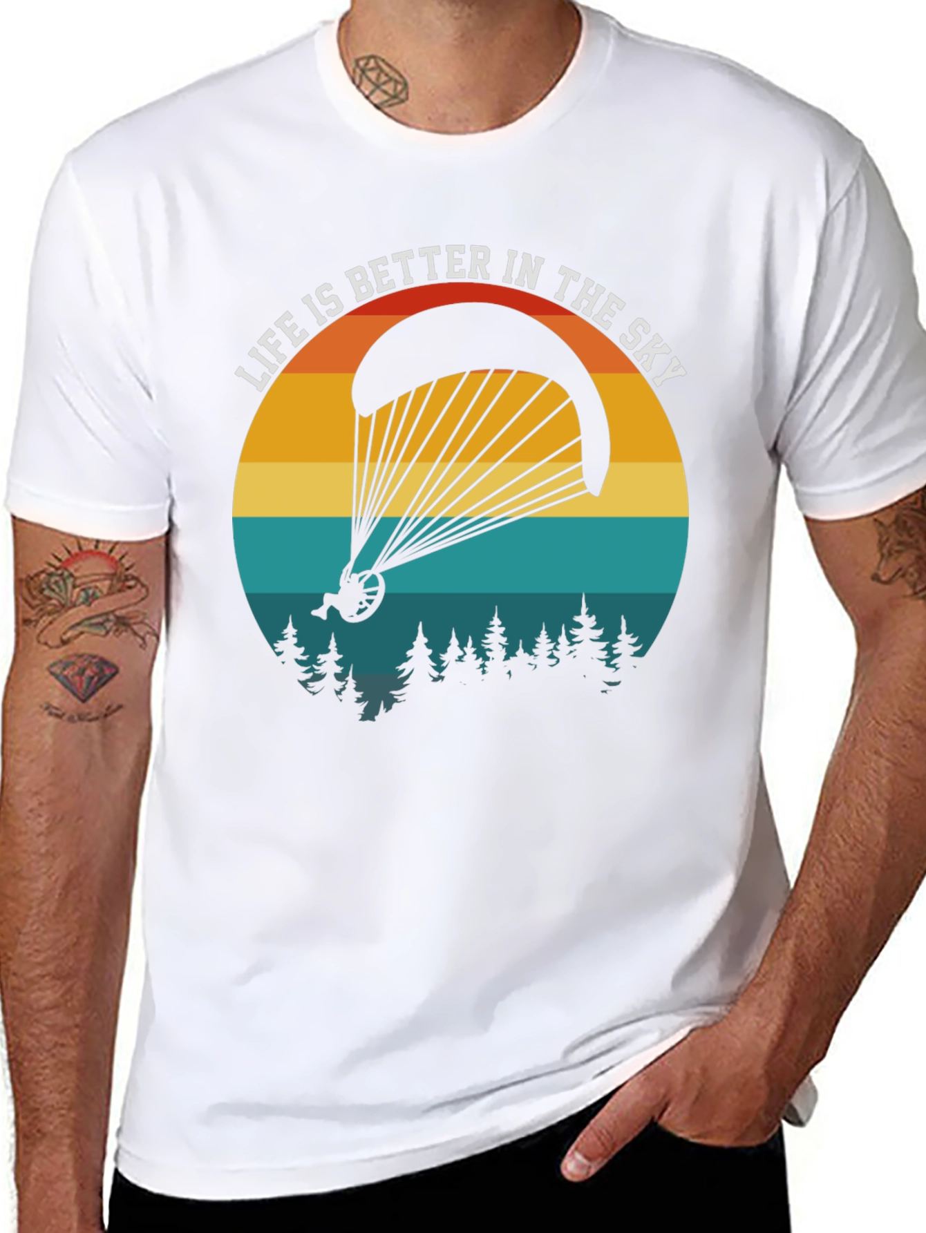 Sky High T-Shirt: Paragliding Adventure Tee