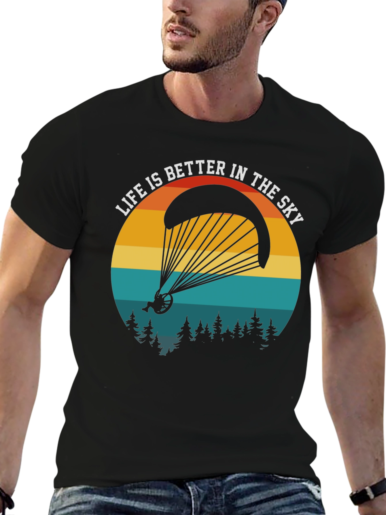 Sky High T-Shirt: Paragliding Adventure Tee