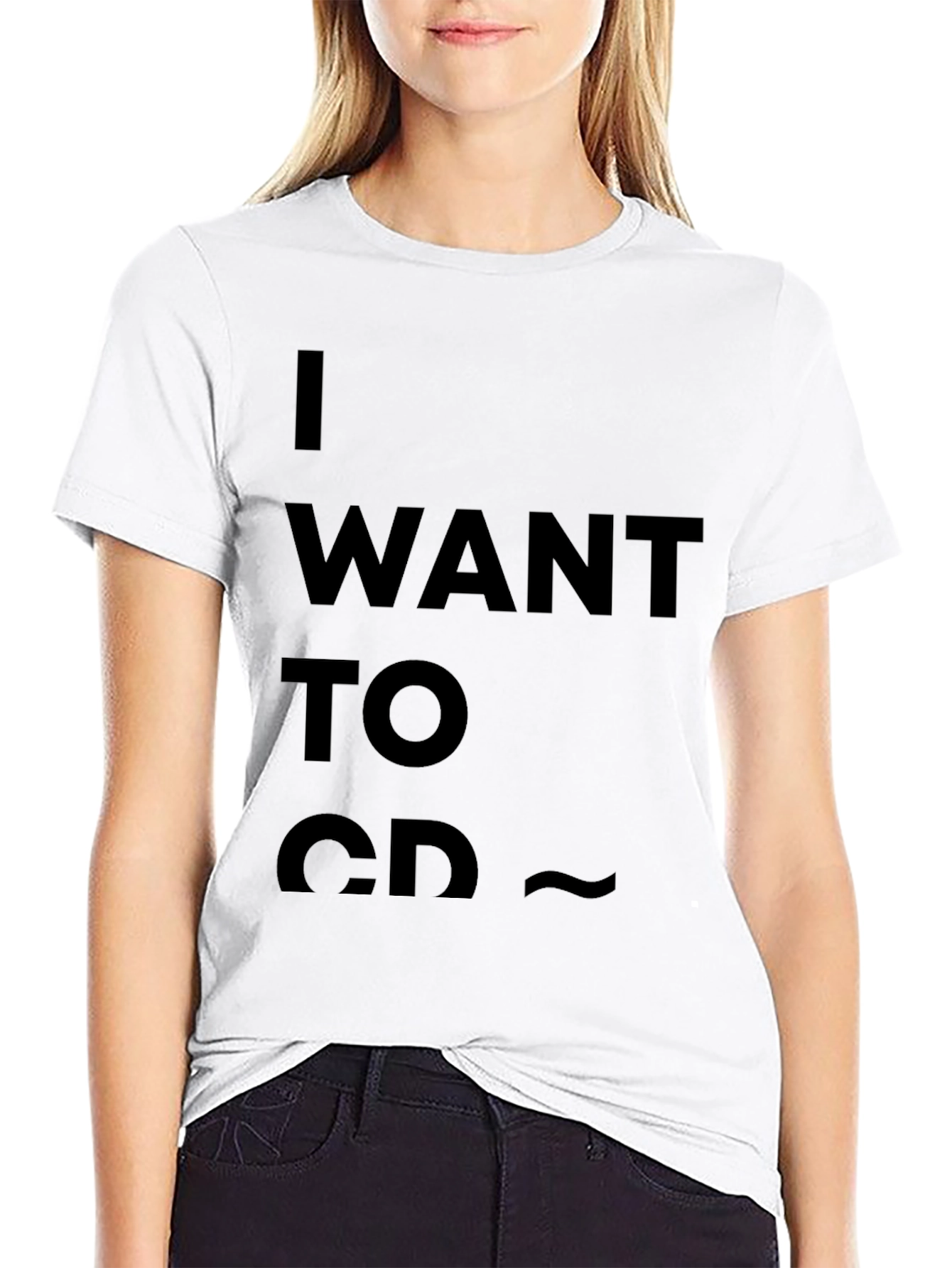 I Want to Go CD T-Shirt