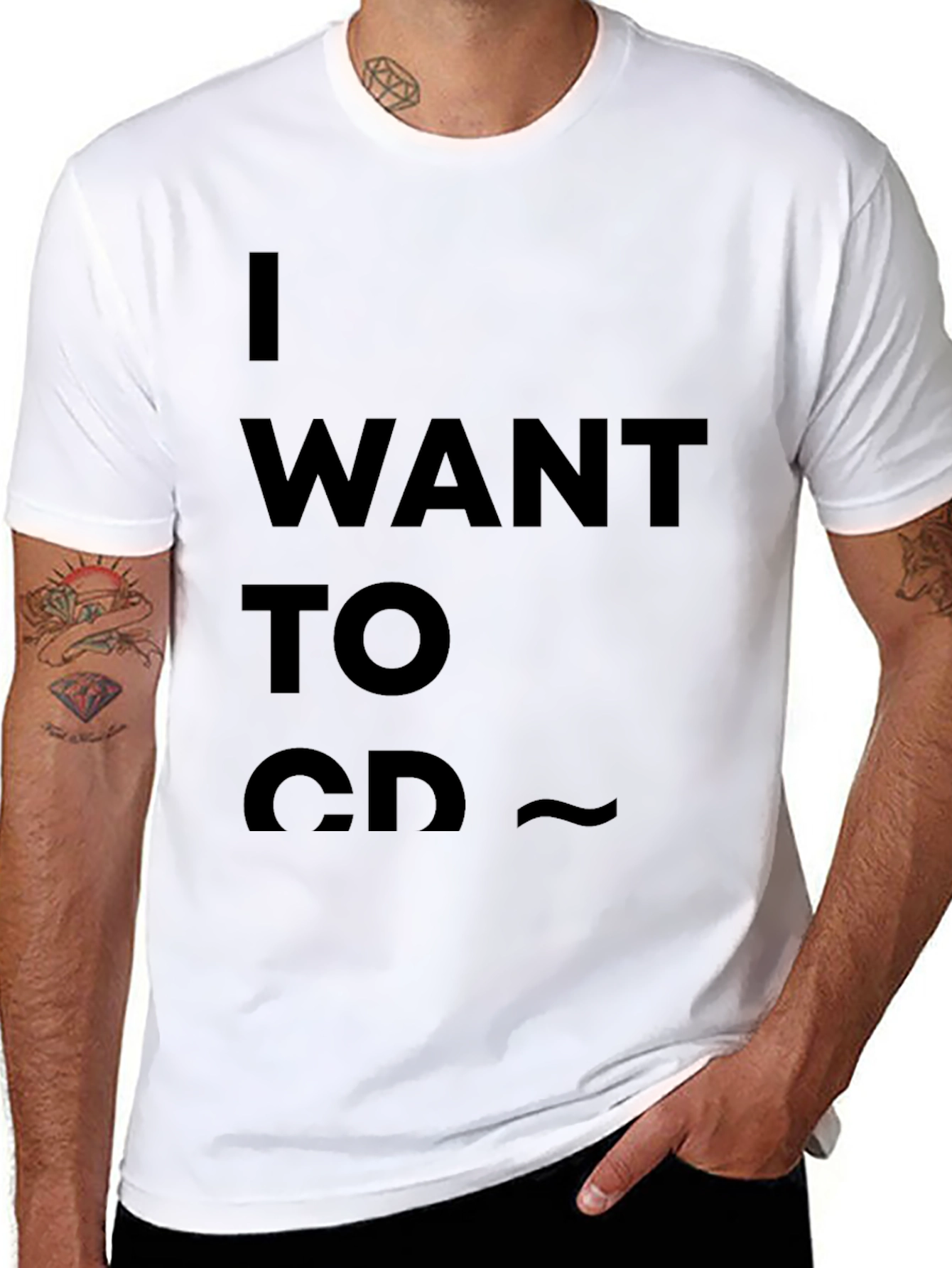 I Want to Go CD T-Shirt