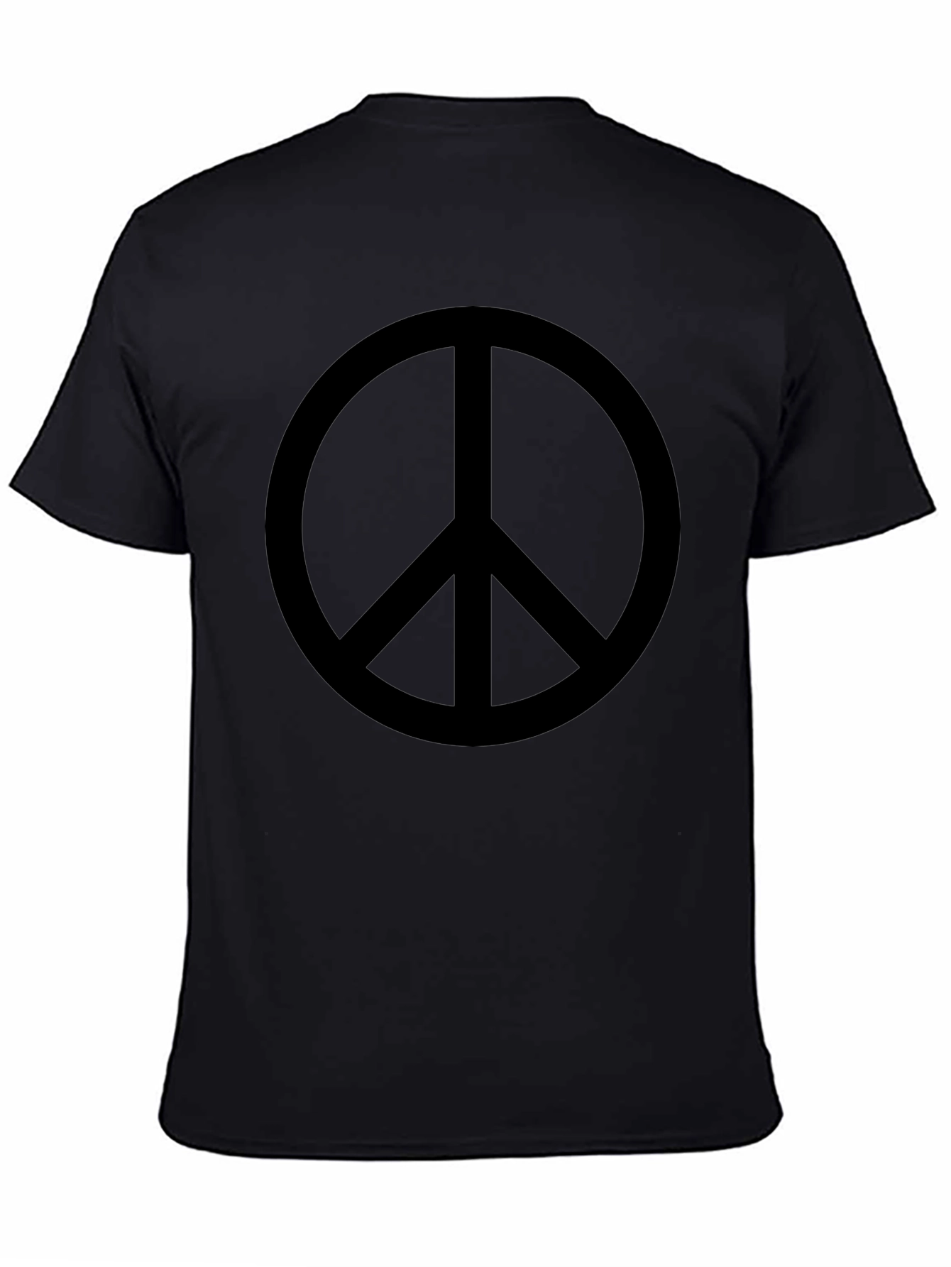 Peace Symbol Black Graphic Tee