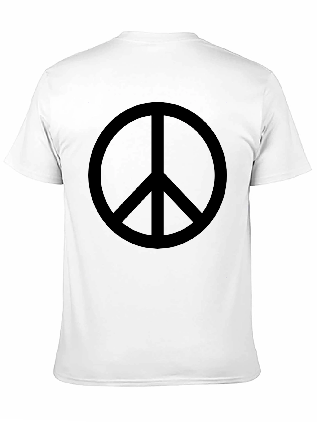Peace Symbol Black Graphic Tee