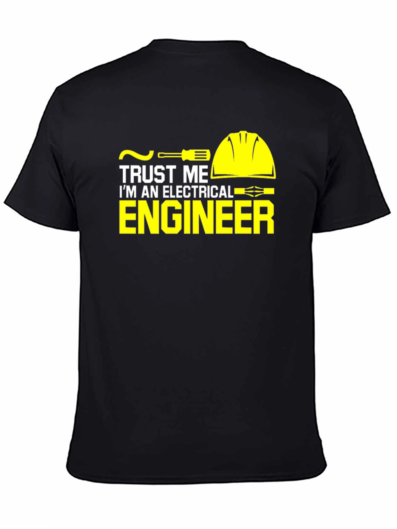 Trust Me Electrical Engineer Black Graphic Tee