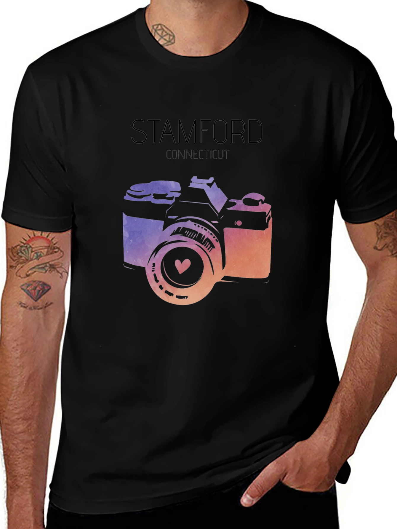 Stamford Connecticut Camera Graphic Tee