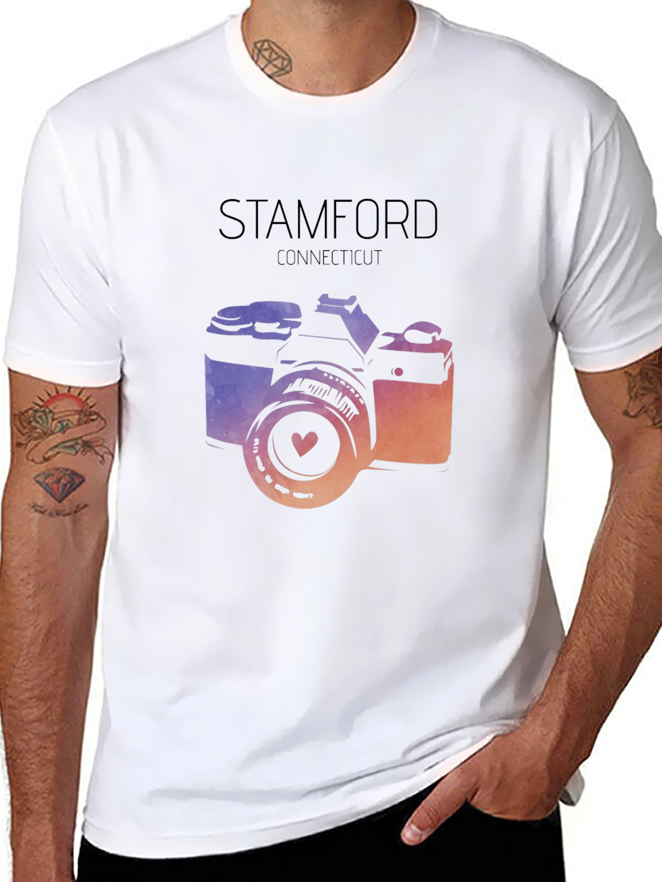 Stamford Connecticut Camera Graphic Tee