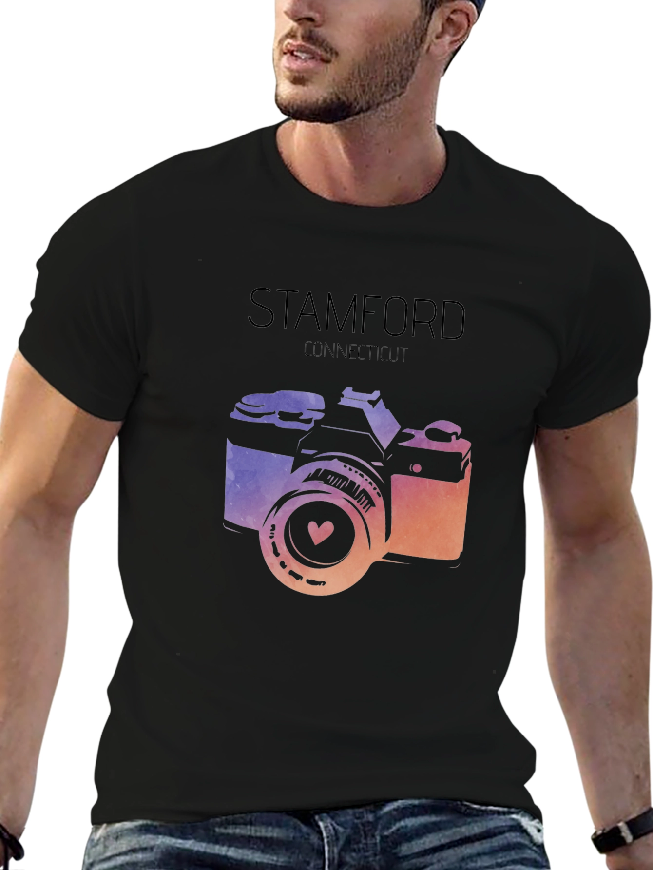 Stamford Connecticut Camera Graphic Tee
