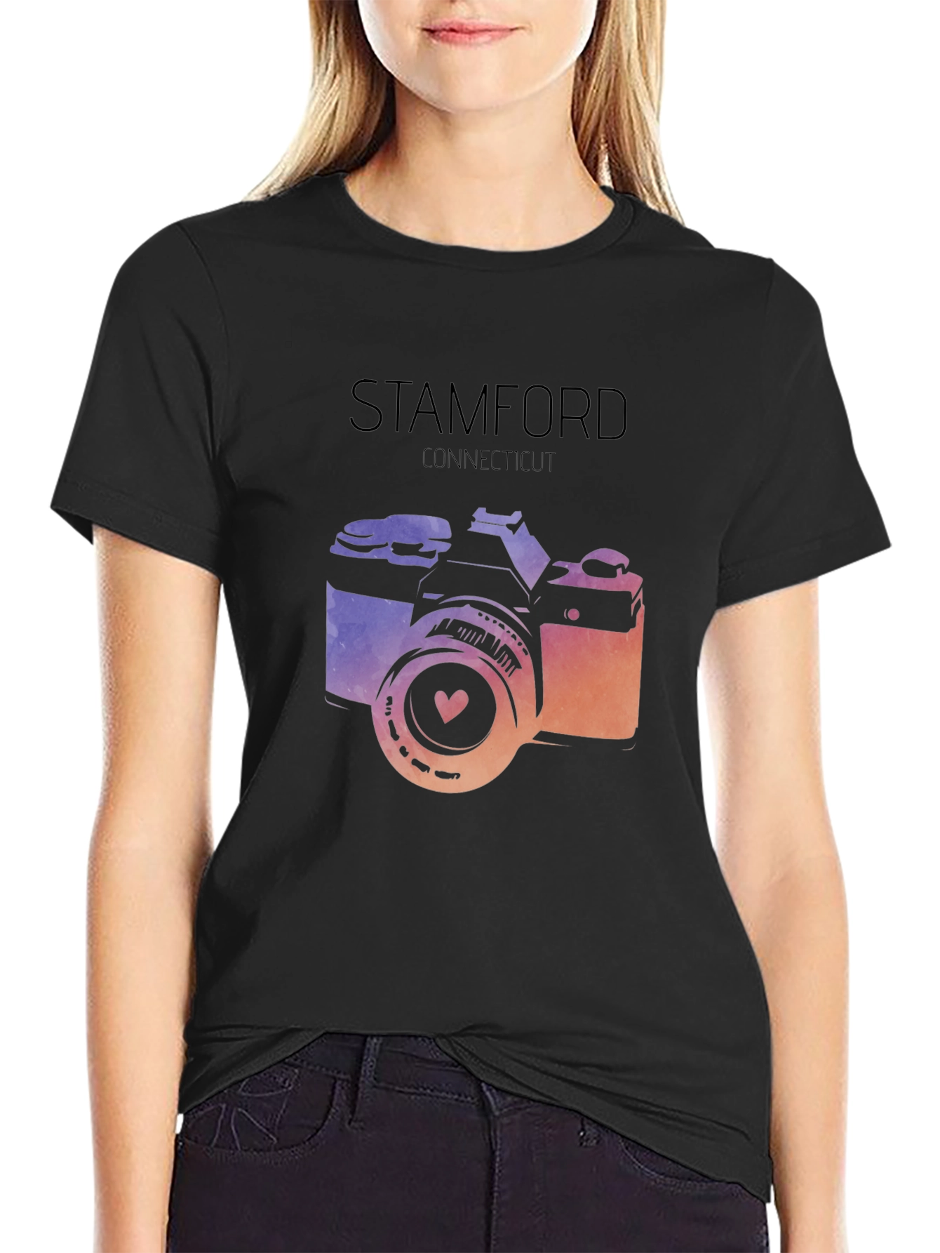 Stamford Connecticut Camera Graphic Tee