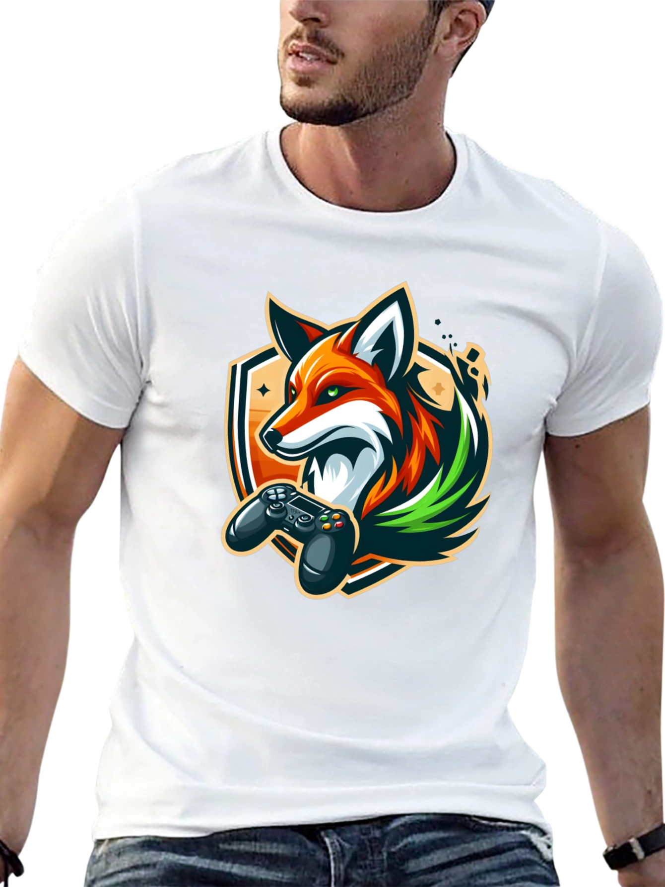 Gamer Fox Graphic Tee