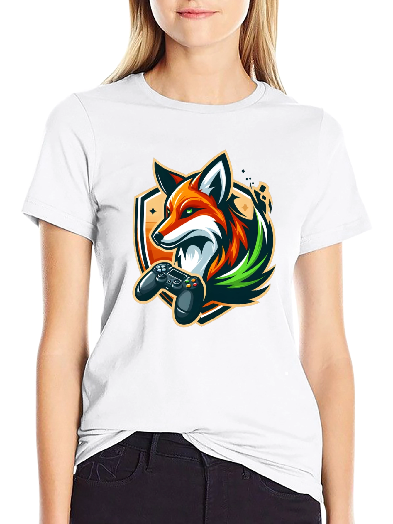 Gamer Fox Graphic Tee