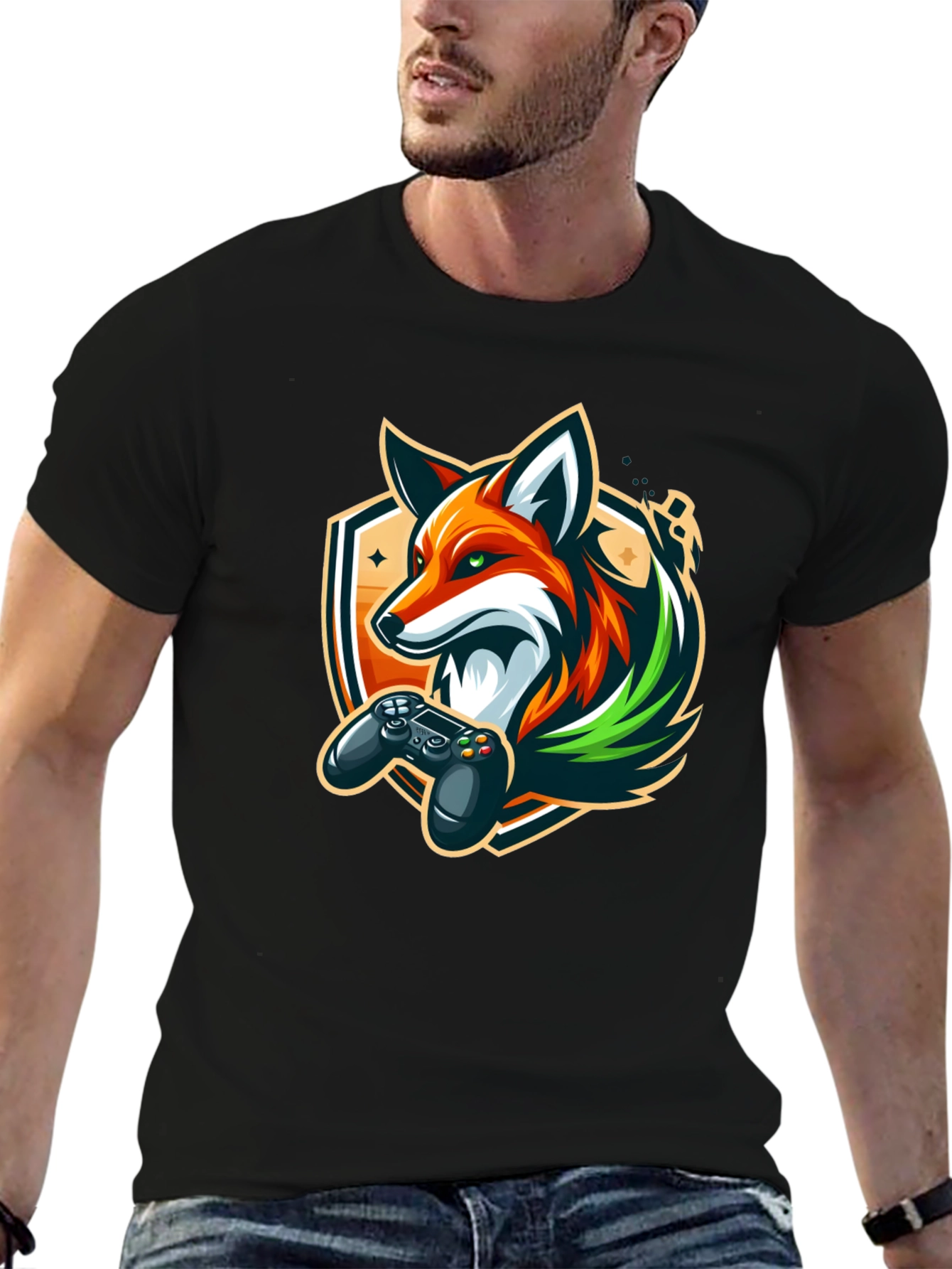 Gamer Fox Graphic Tee
