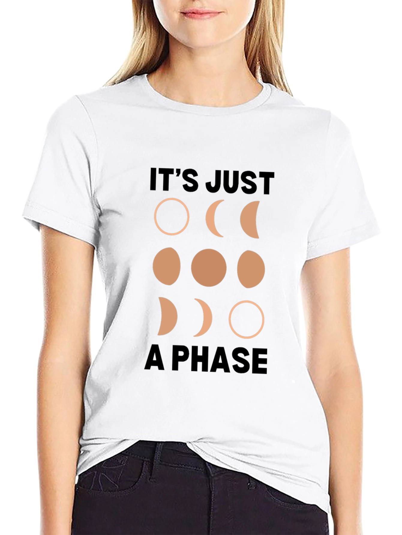 Its Just a Phase Moon Graphic T-Shirt