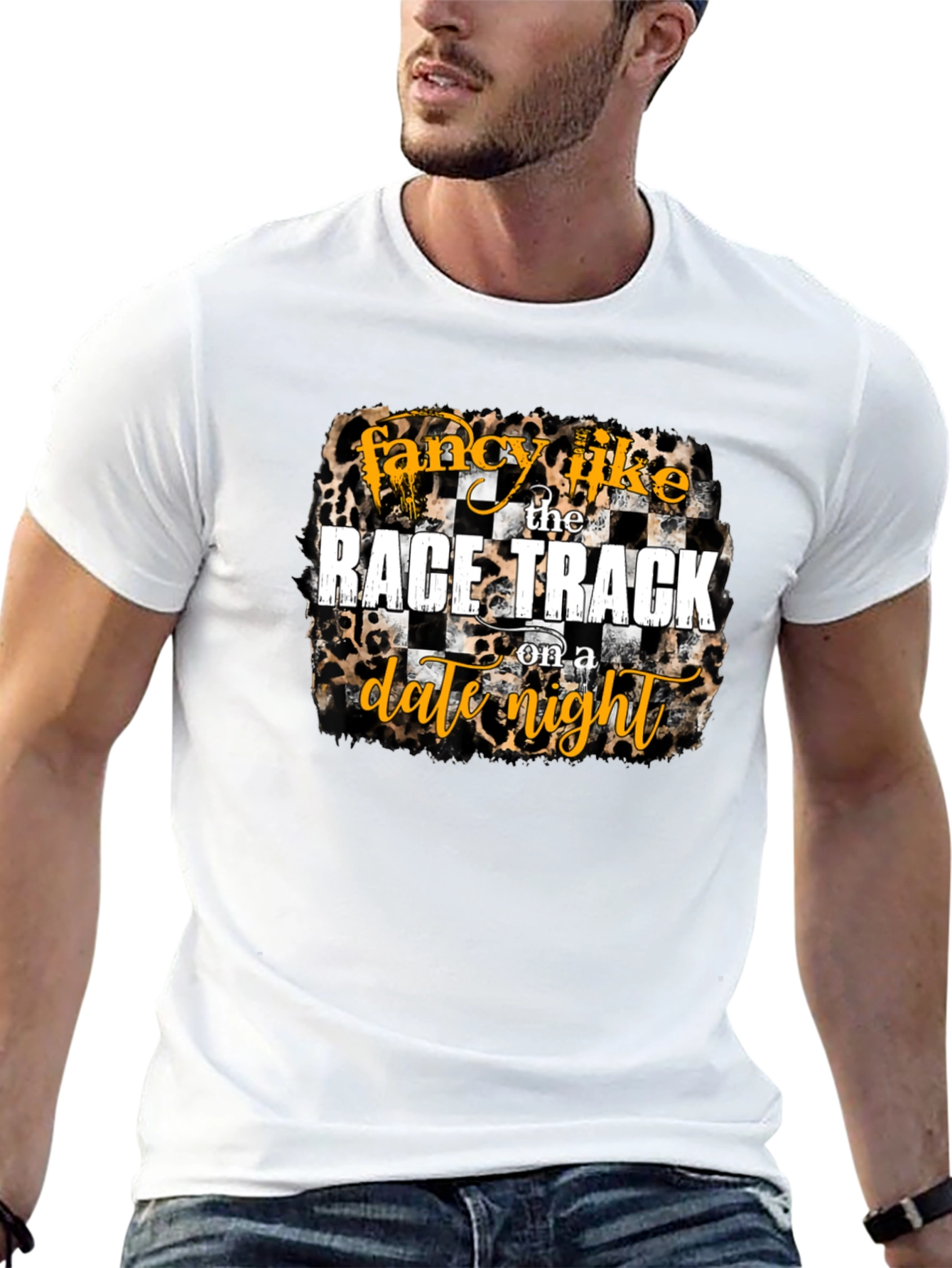 Fancy Like Race Track Date Night Graphic Tee