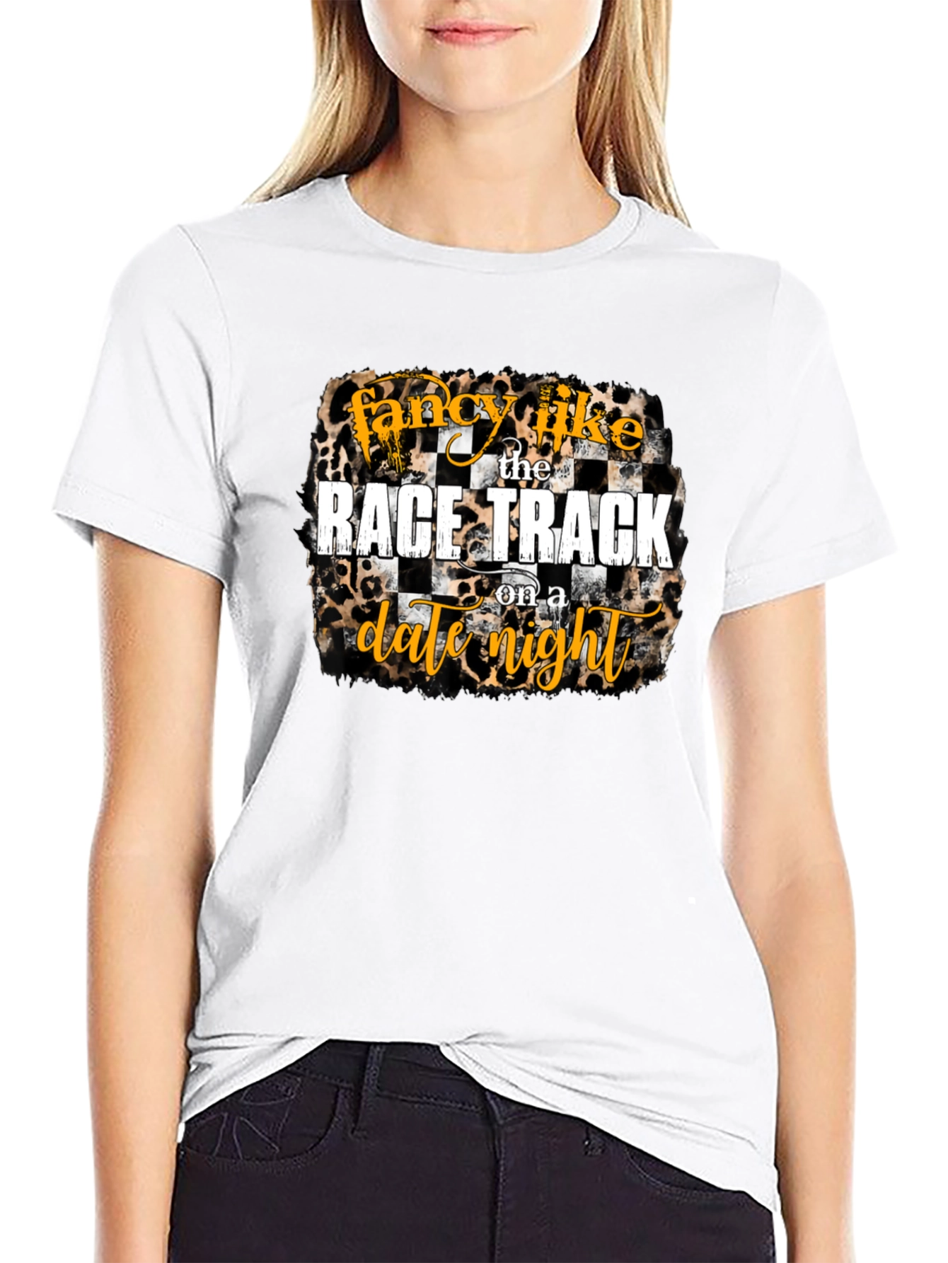 Fancy Like Race Track Date Night Graphic Tee