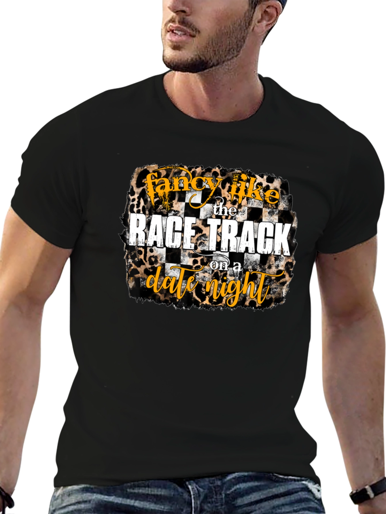 Fancy Like Race Track Date Night Graphic Tee