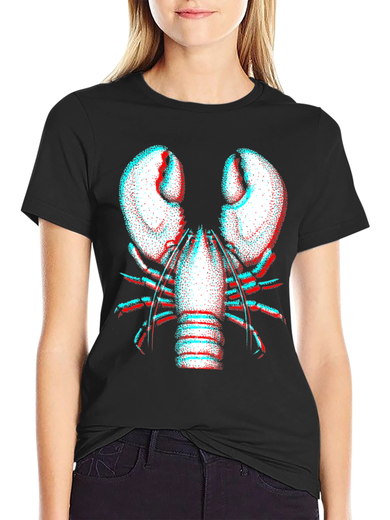 3D Lobster Graphic Tee - Bold Statement Shirt