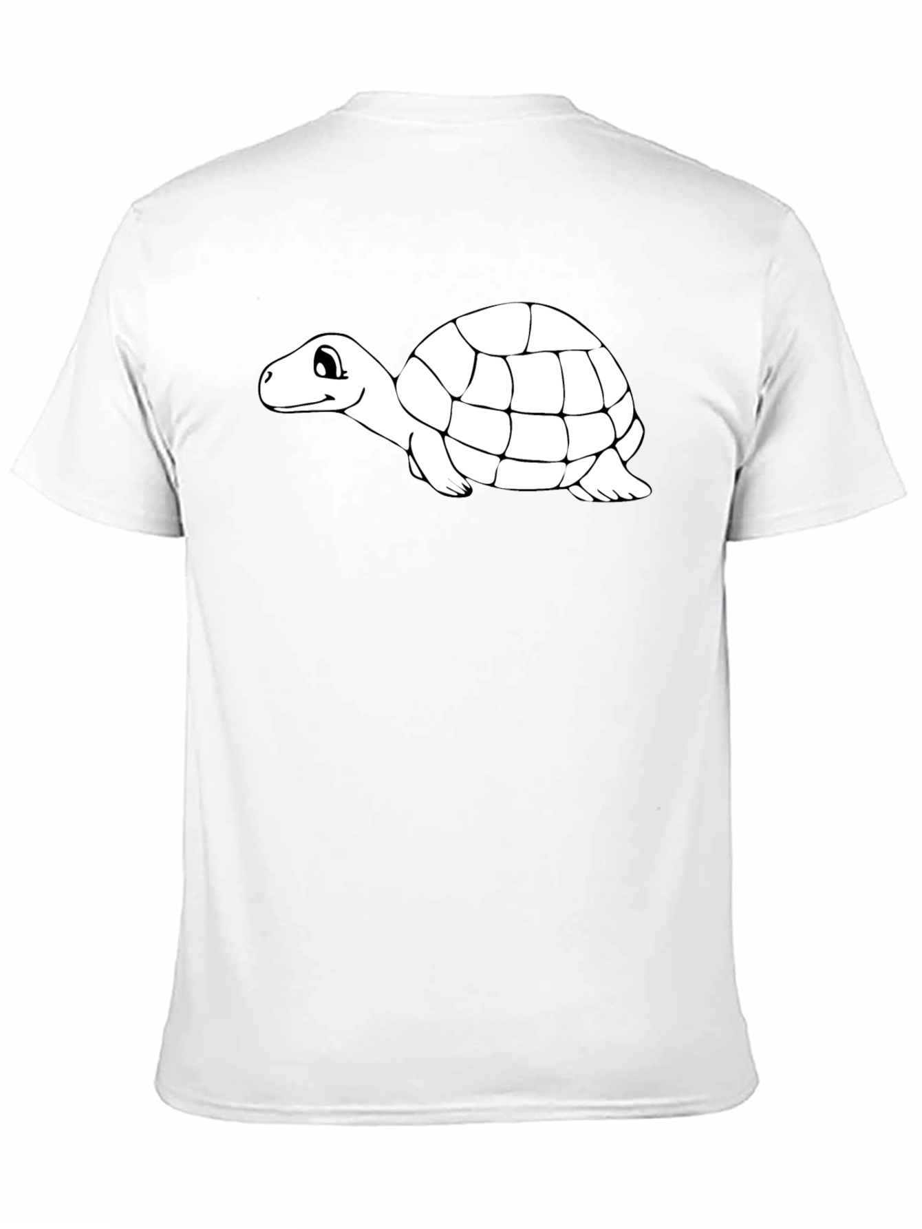 Turtle Graphic Tee - Black Cotton T-Shirt