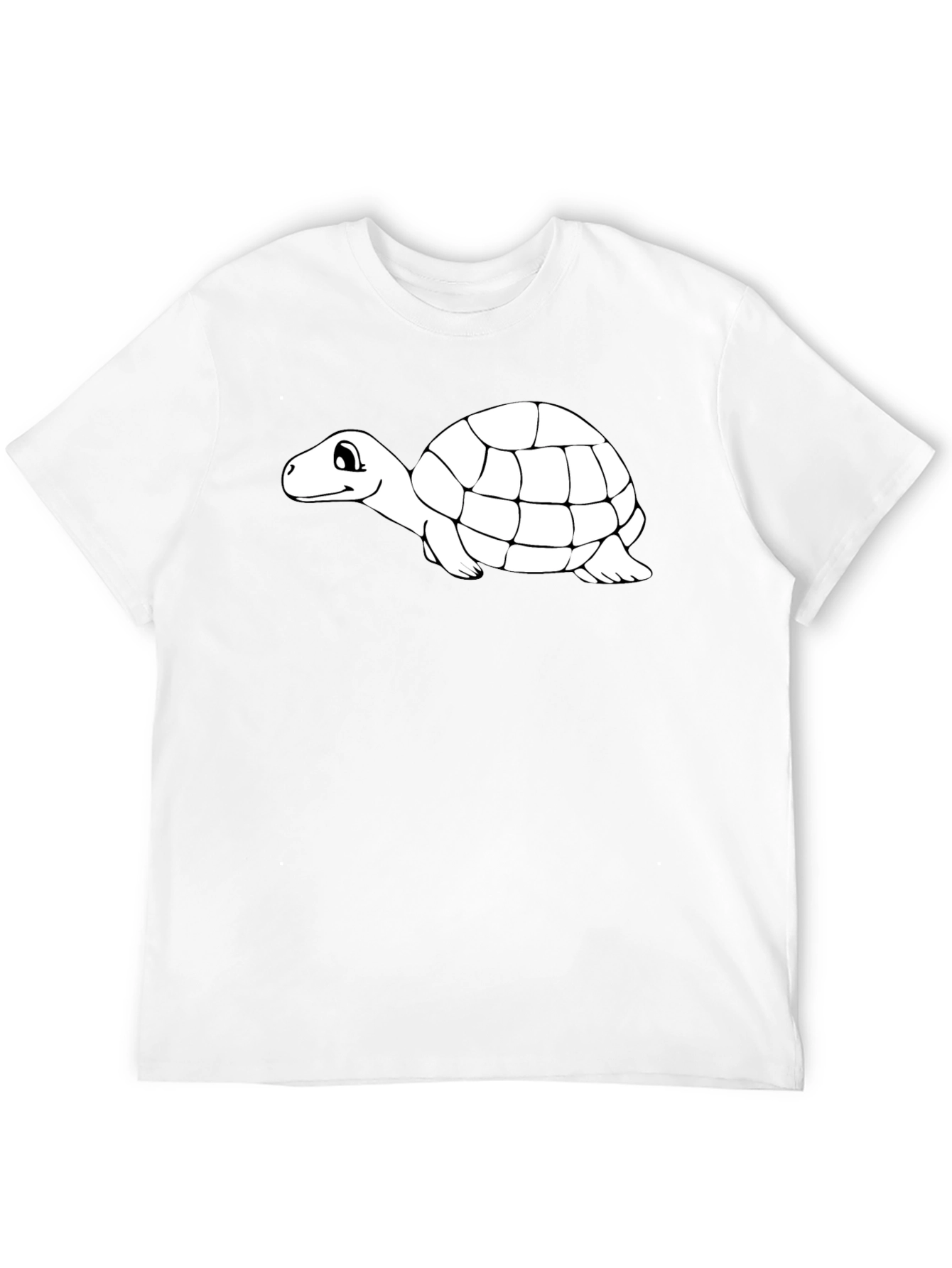 Turtle Graphic Tee - Black Cotton T-Shirt