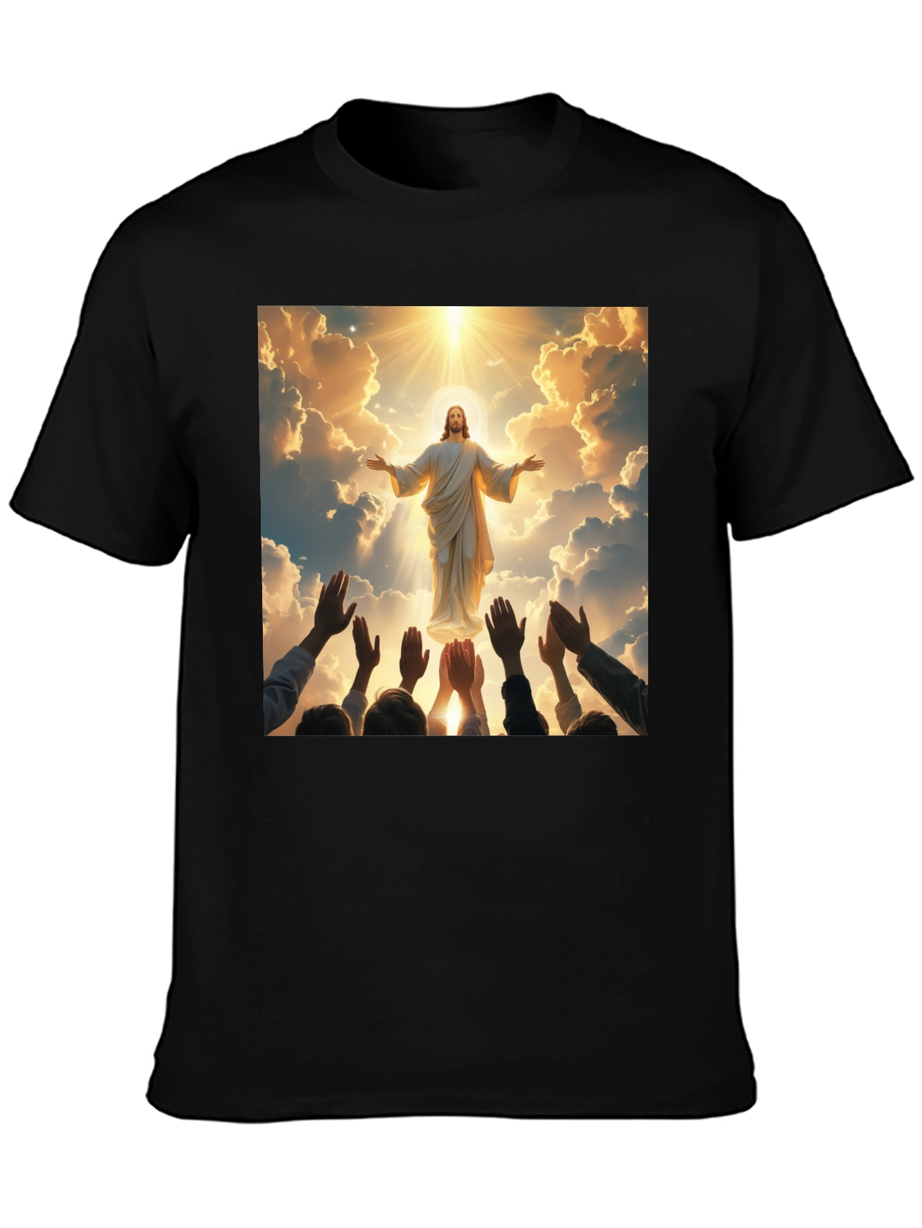 Heavenly Ascension Graphic Tee - Divine Design
