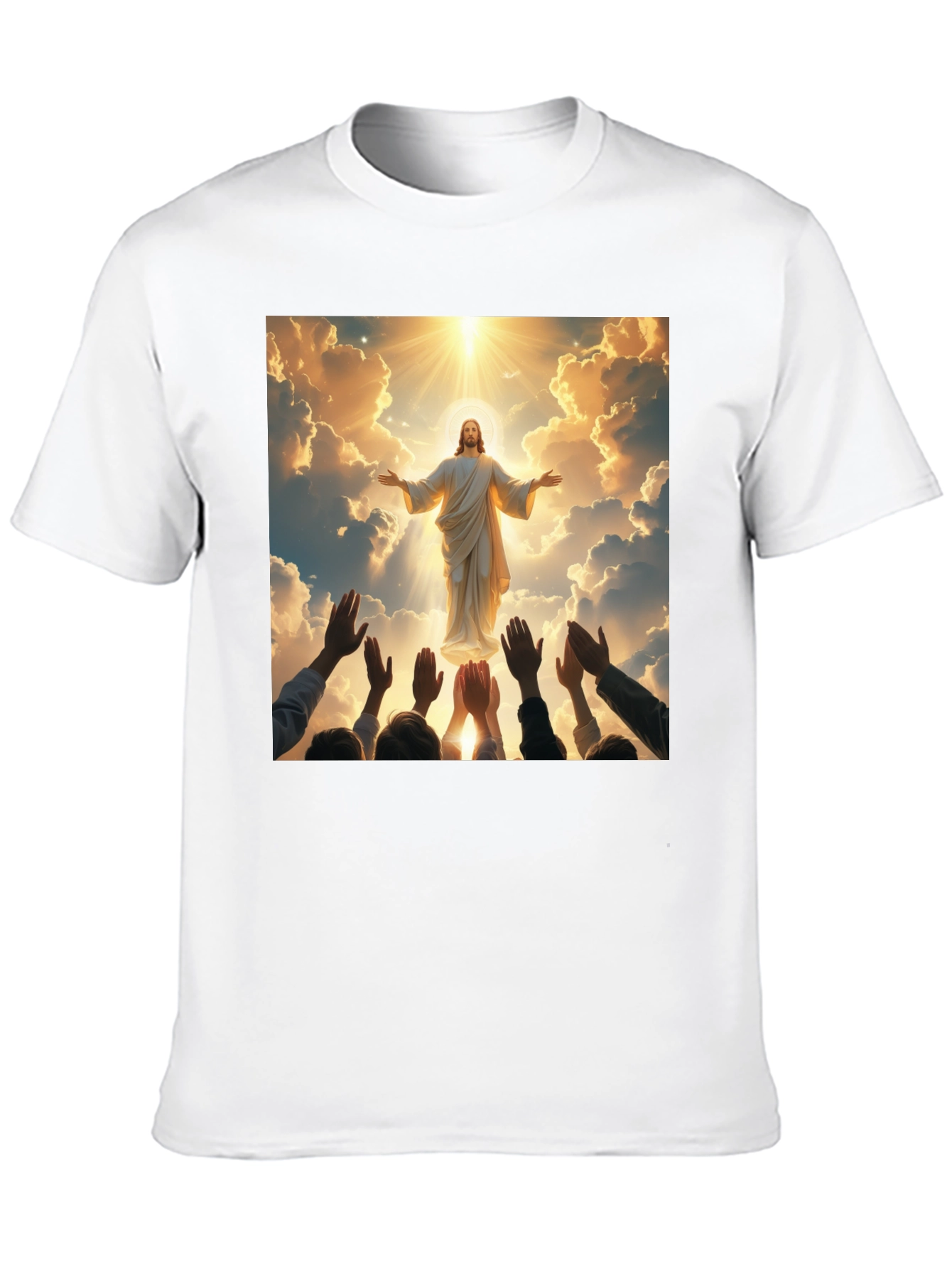 Heavenly Ascension Graphic Tee - Divine Design