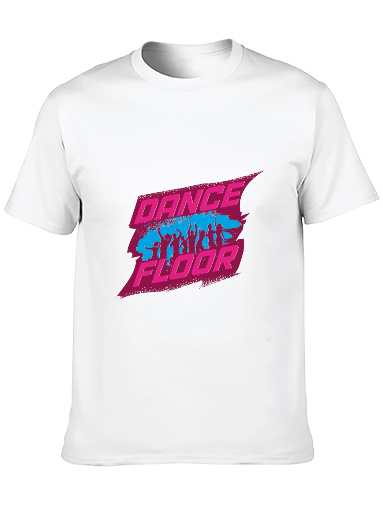 Dance Floor Graphic Tee - Black Cotton Blend