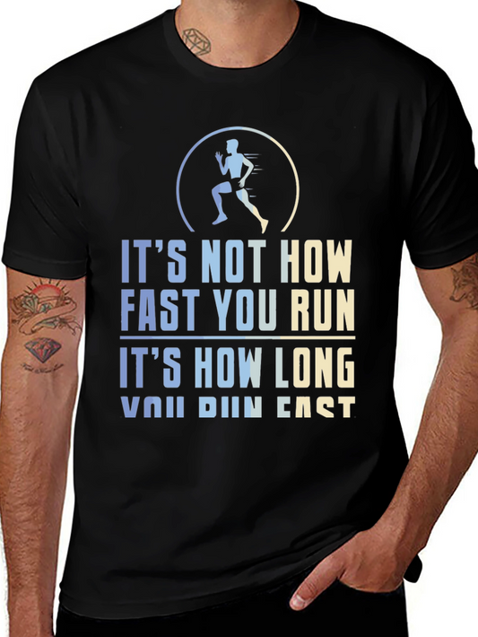 Runners Motivation T-Shirt - Distance Over Speed