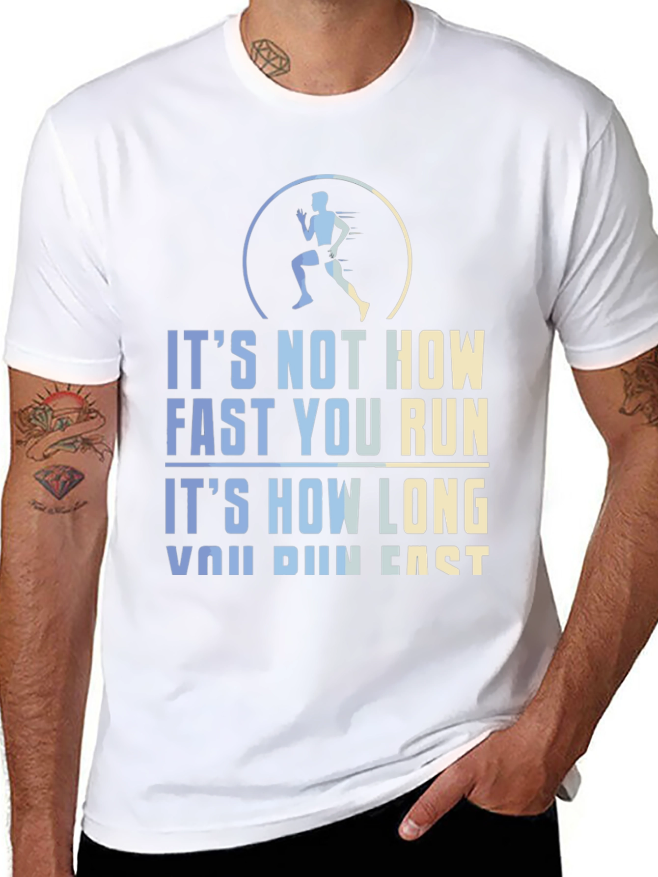 Runners Motivation T-Shirt - Distance Over Speed