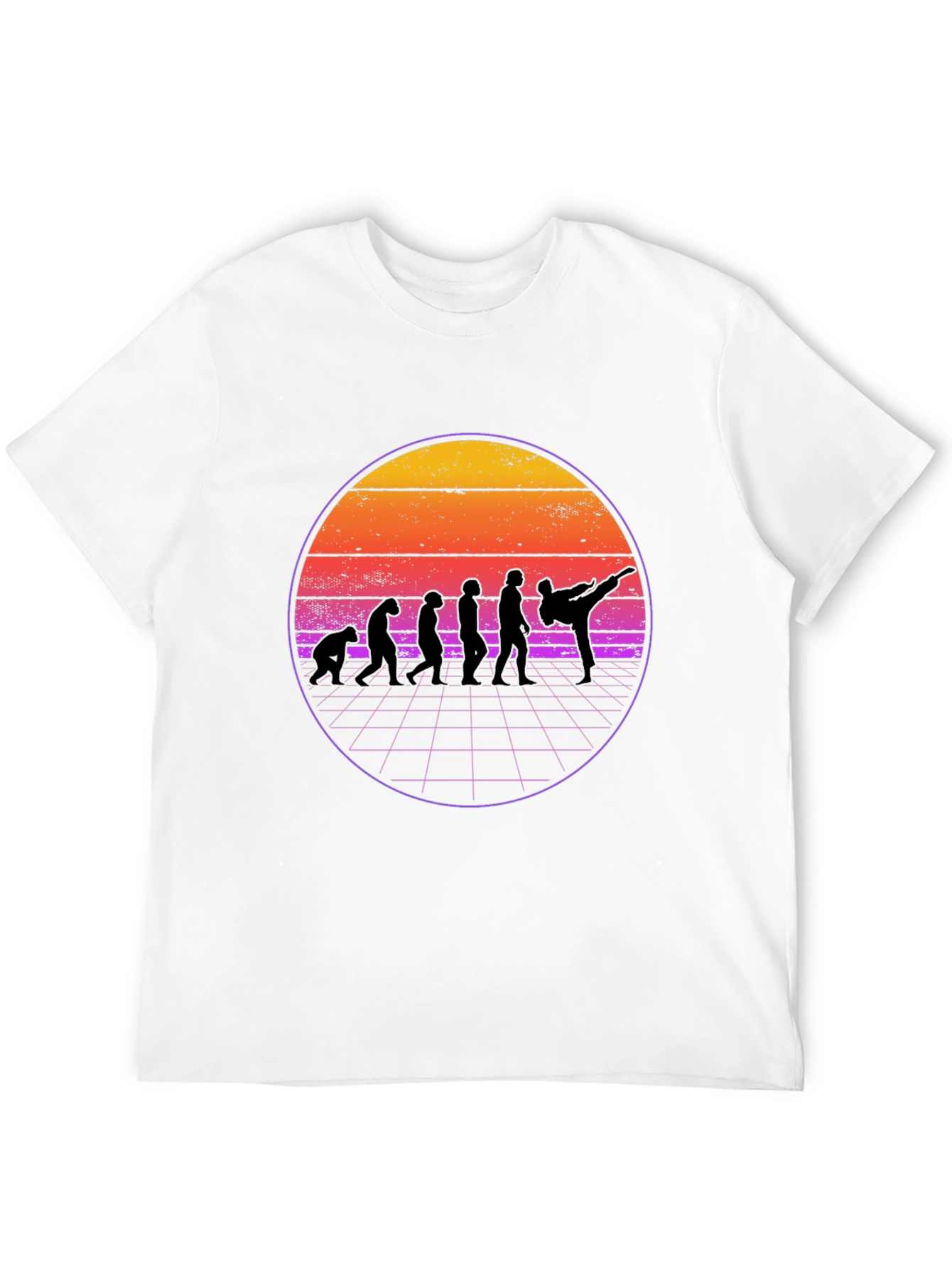 Retro Evolution Martial Arts Black T-Shirt
