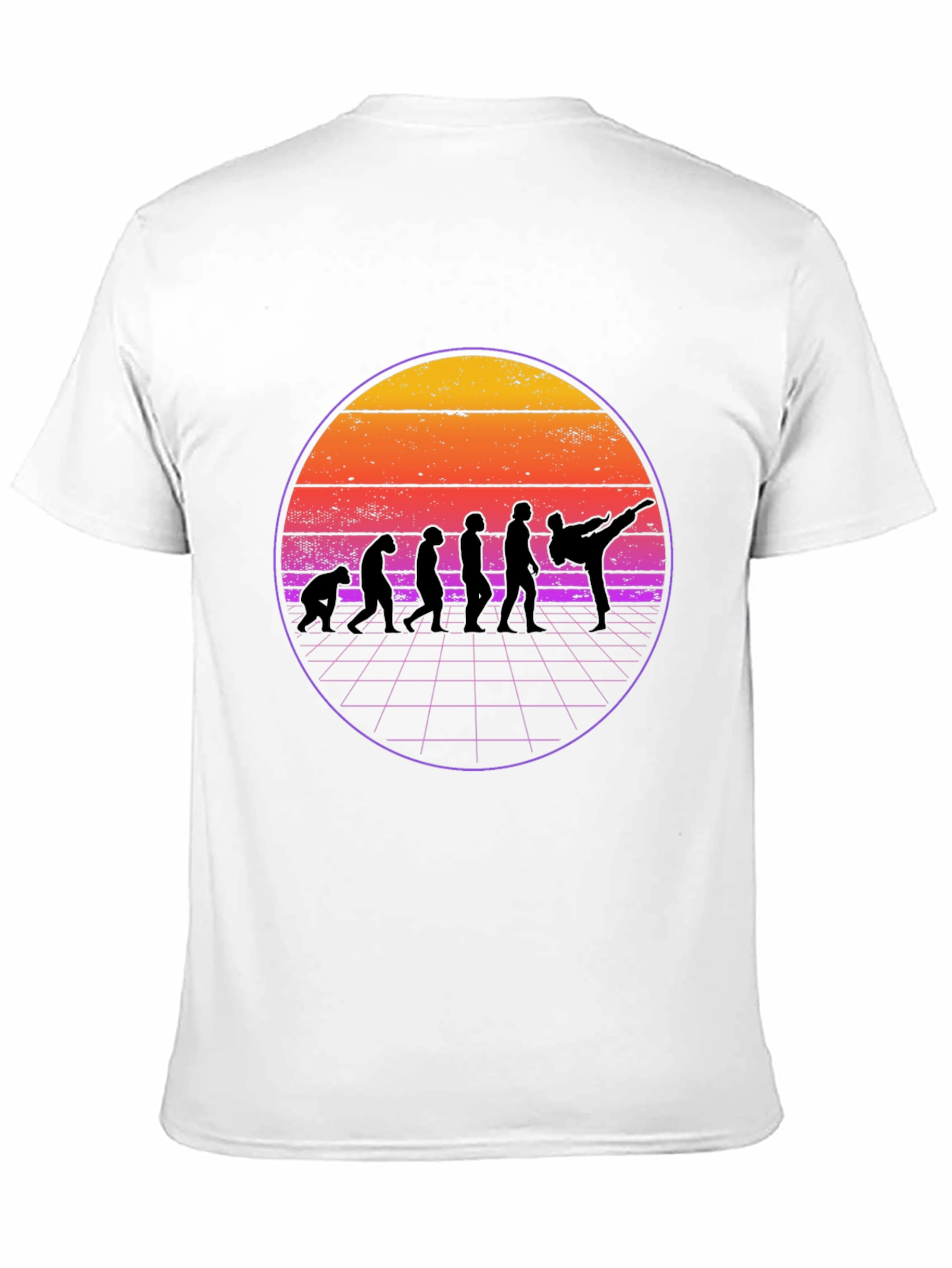 Retro Evolution Martial Arts Black T-Shirt